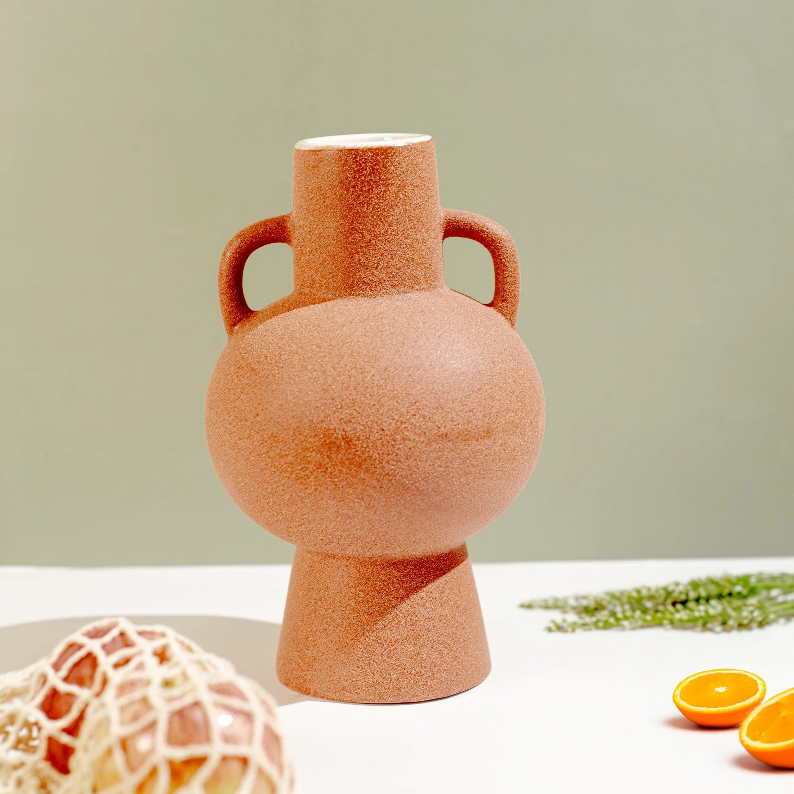 Striking Elegance Matte Ceramic Vase - Image 4