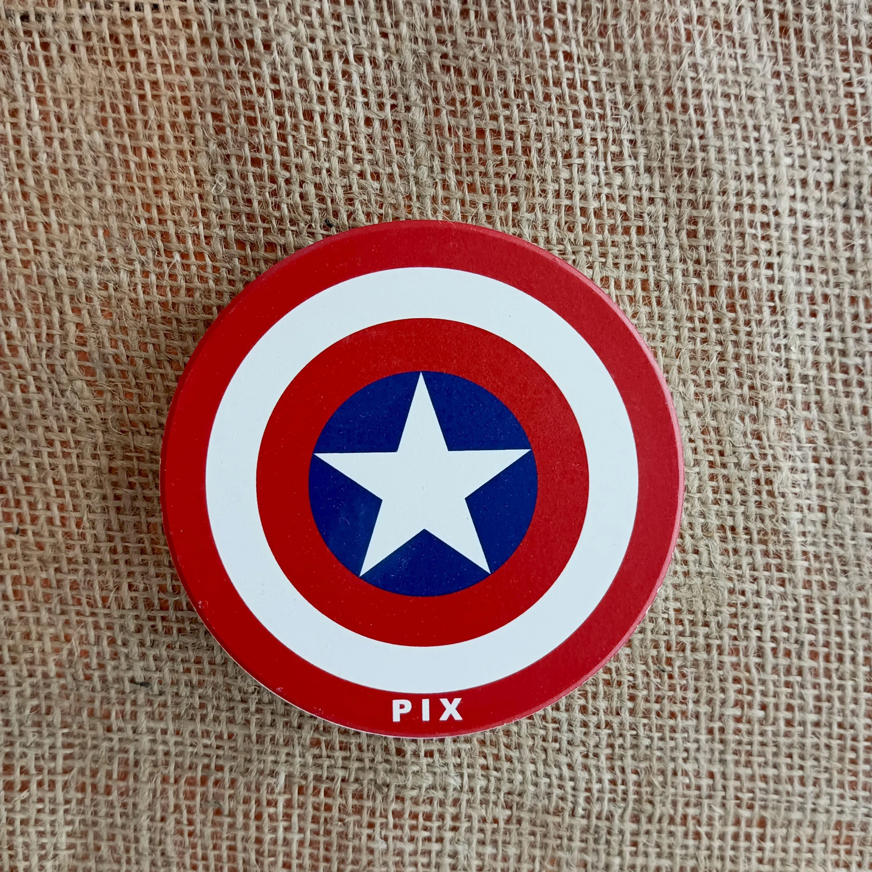 Superhero Porcelain Coasters Set with Metal Rack - Image 3