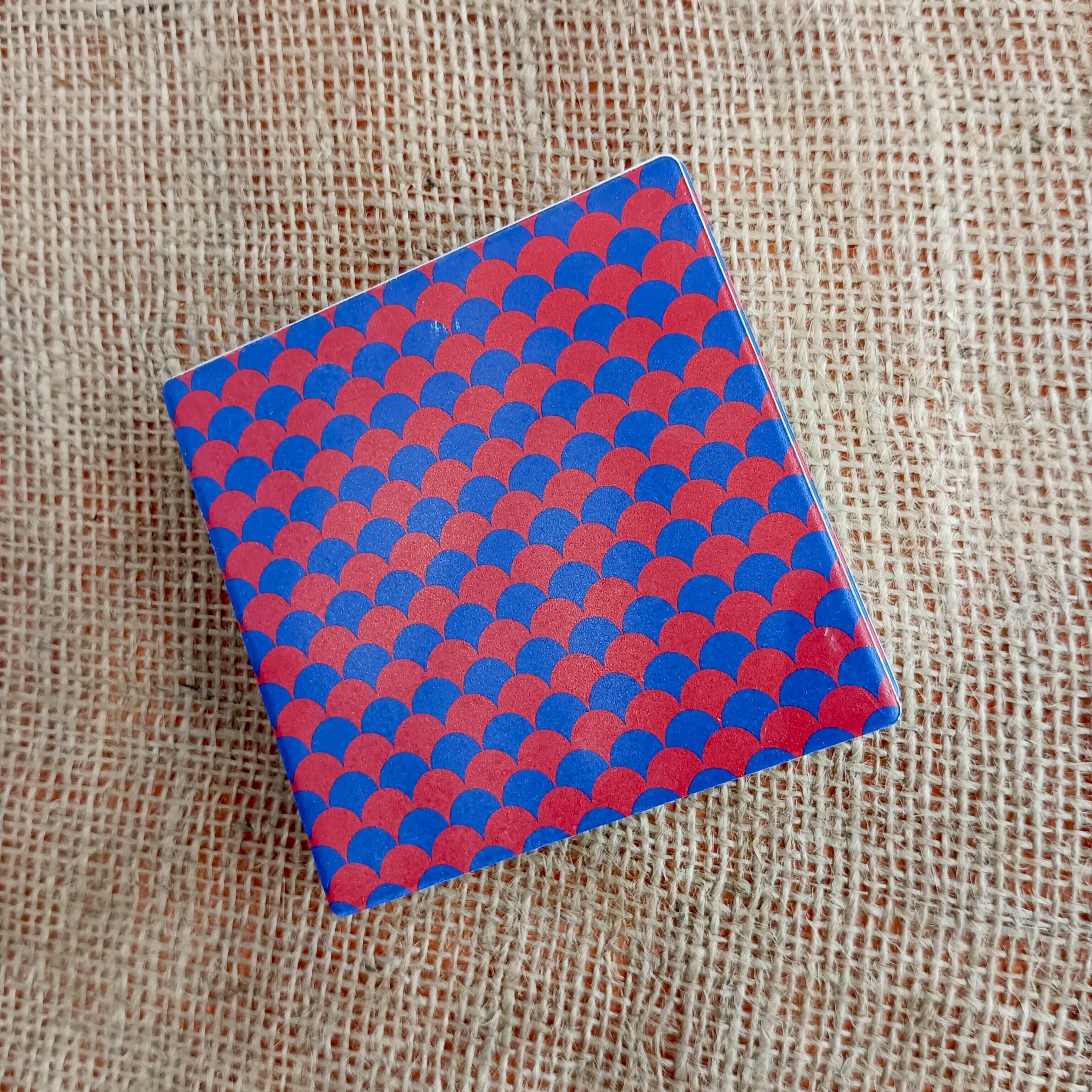 Colorful Porcelain Coasters with Fun Patterns (Set of 4) - Image 3