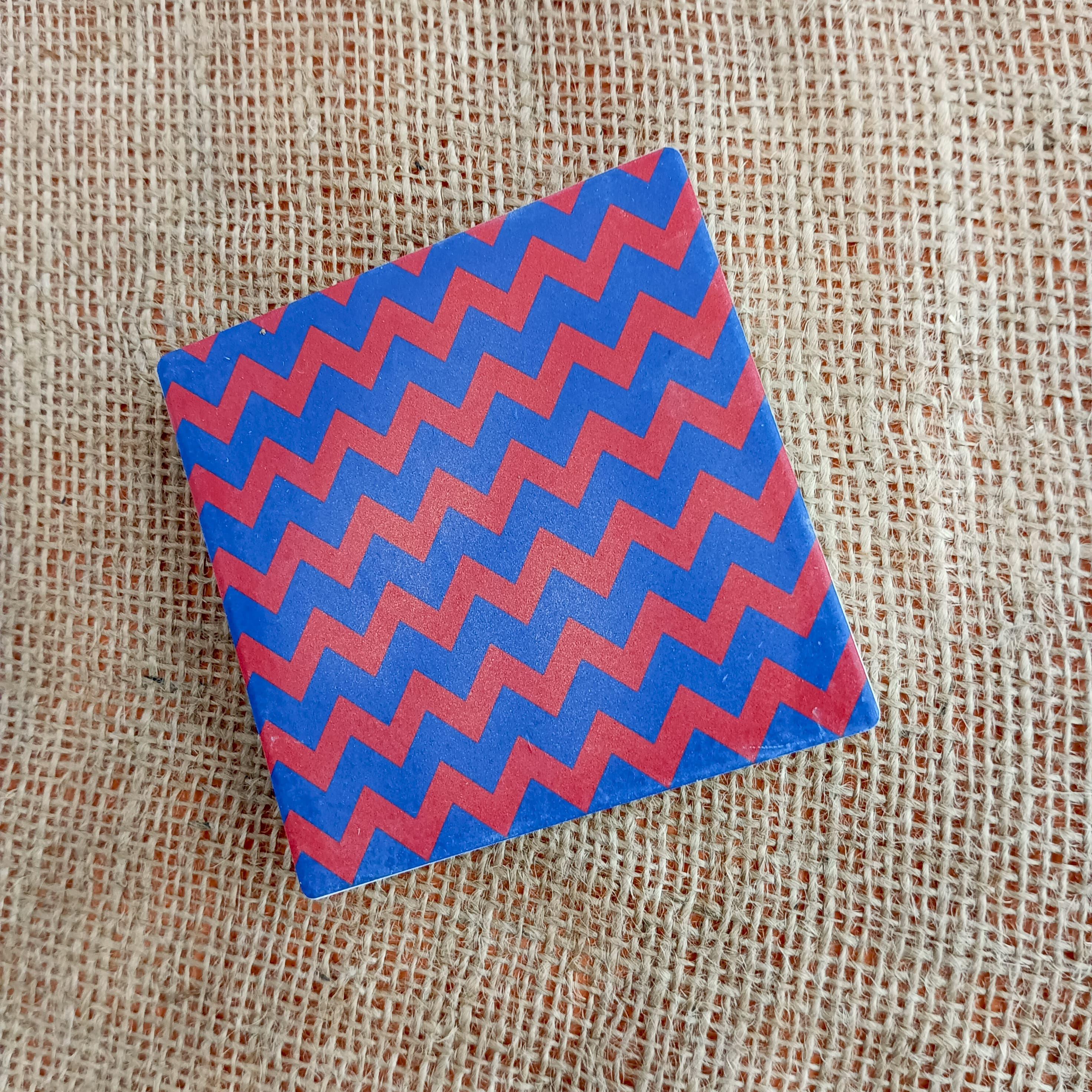 Colorful Porcelain Coasters with Fun Patterns (Set of 4) - Image 4