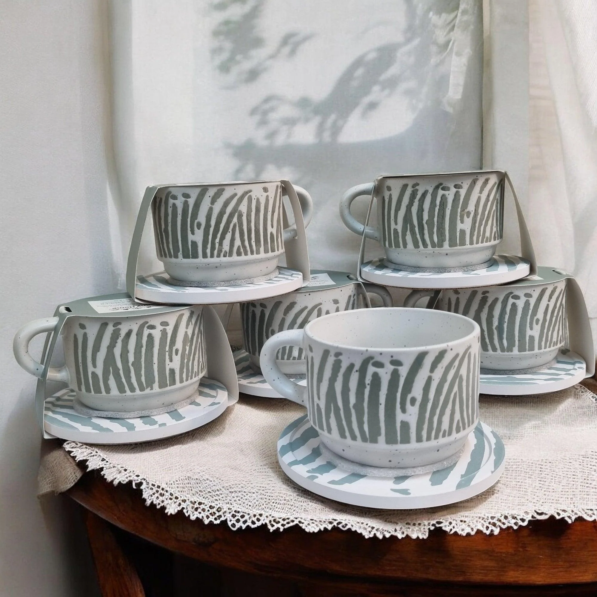 Nature Series - Ceramic Mugs with Coasters - Image 2