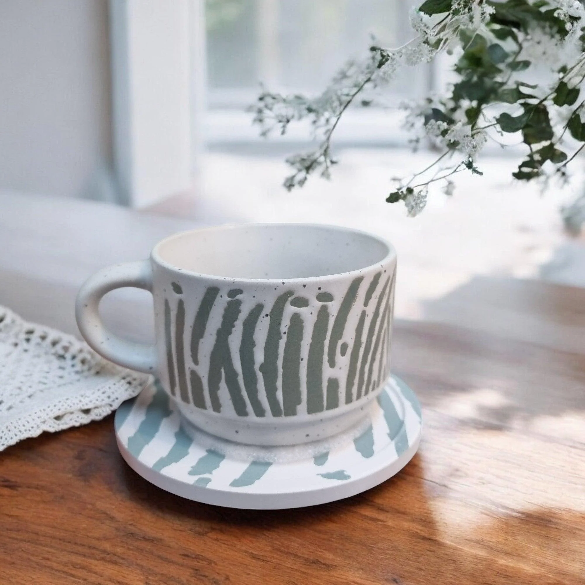 Nature Series - Ceramic Mugs with Coasters - Image 5