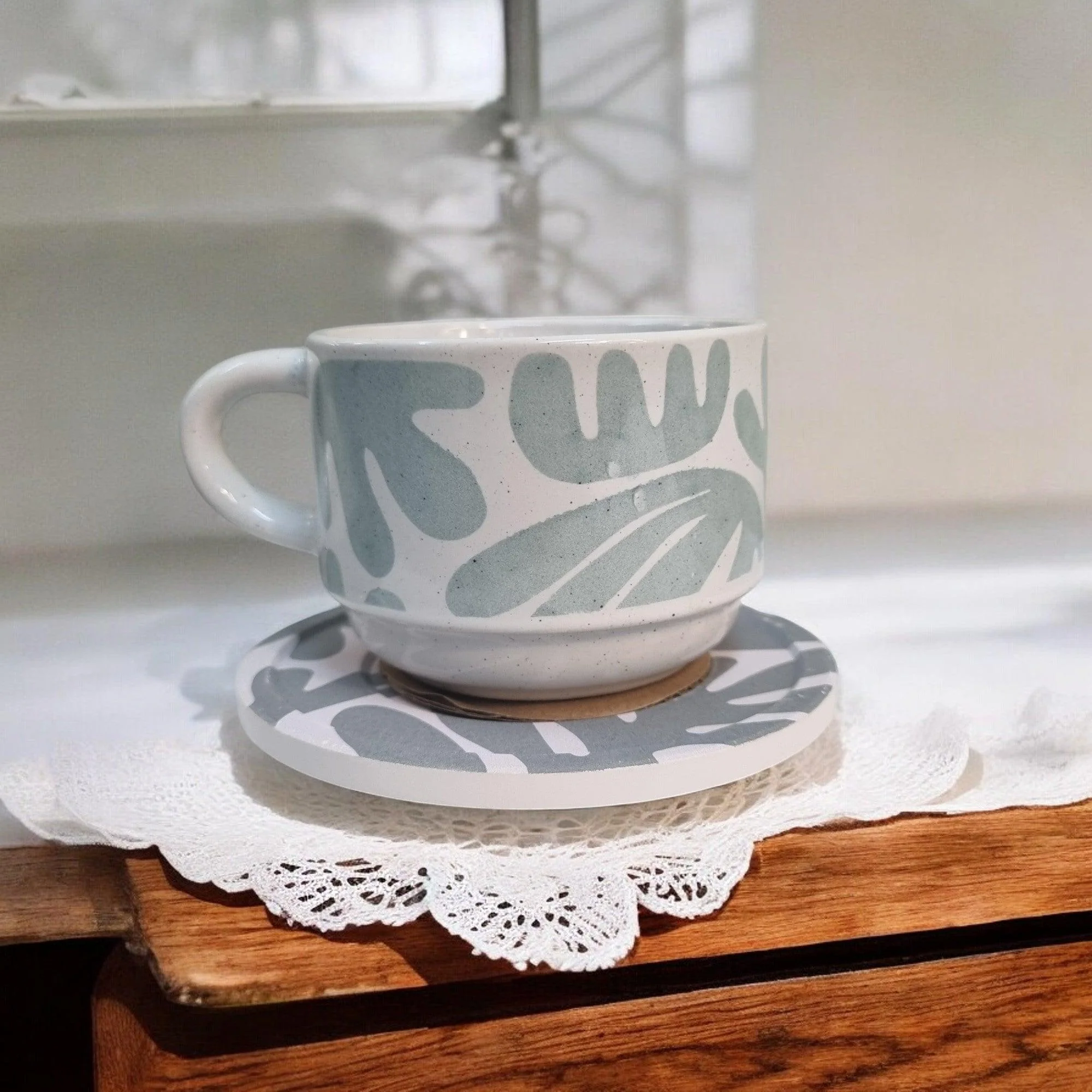 Artistic Patterns - Ceramic Mugs with Coasters - Image 12