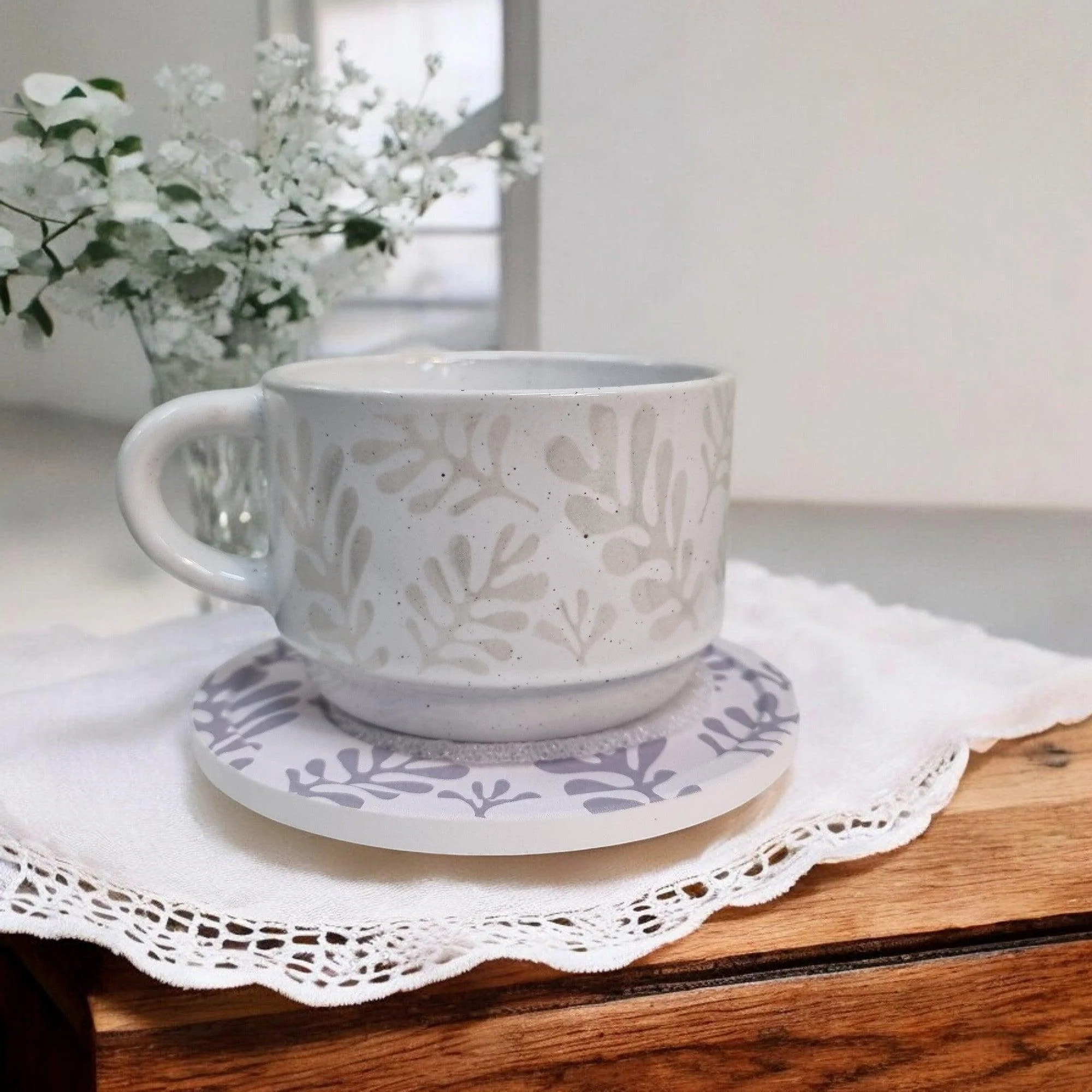 Artistic Patterns - Ceramic Mugs with Coasters - Image 6