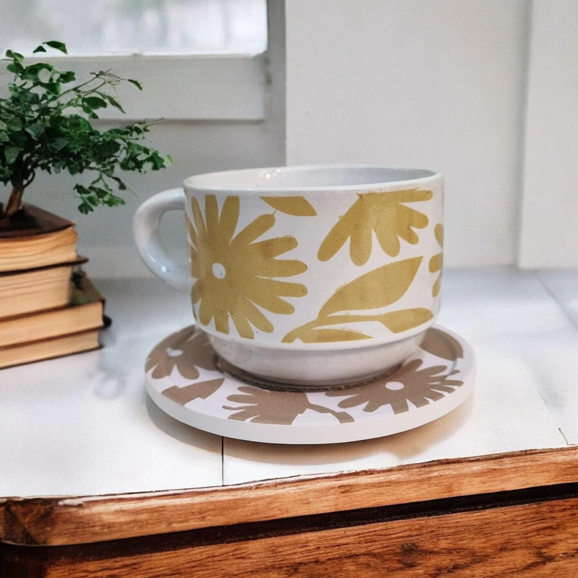 Artistic Patterns - Ceramic Mugs with Coasters - Image 9