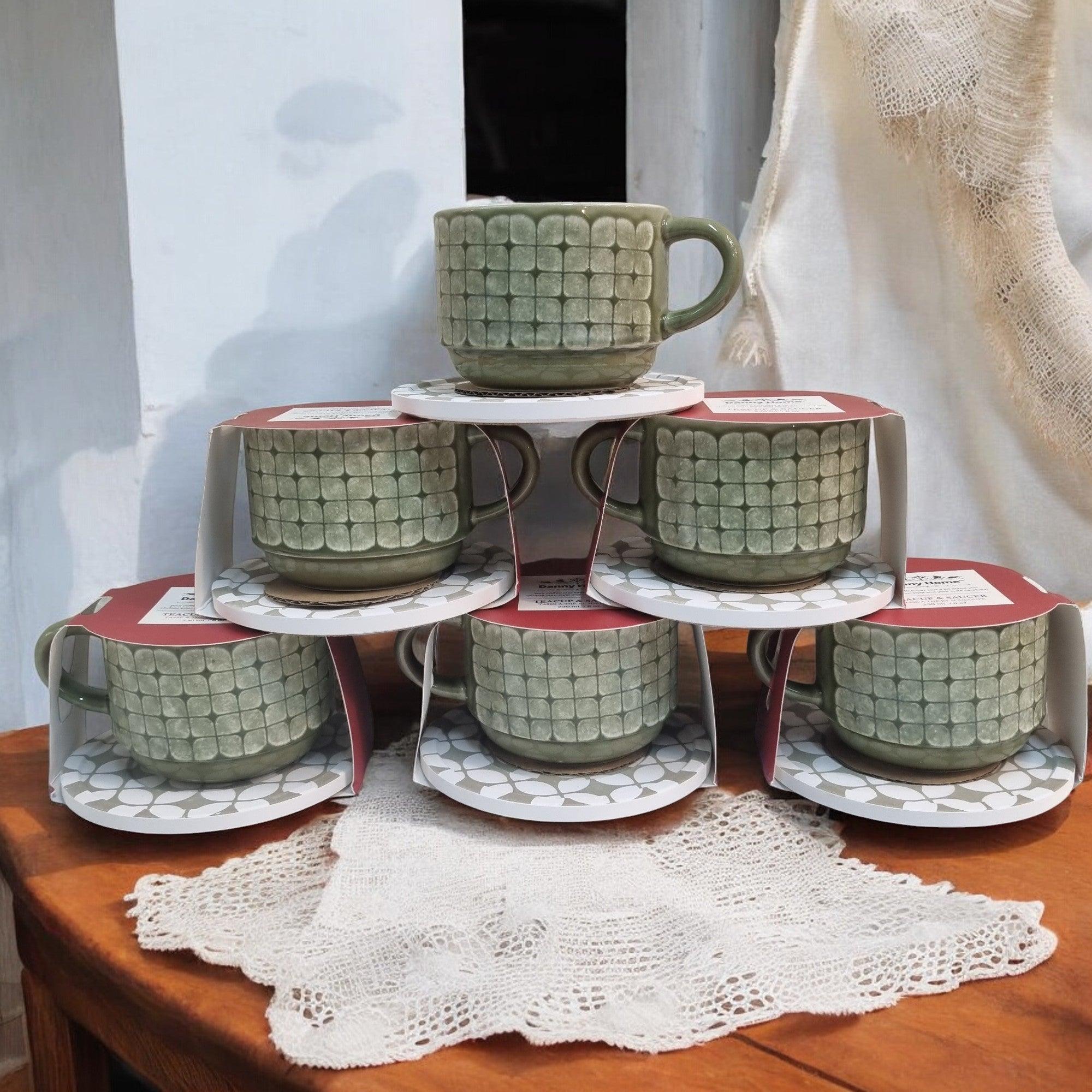 Organza Pattern Series - Ceramic Mugs with Coasters - Image 11