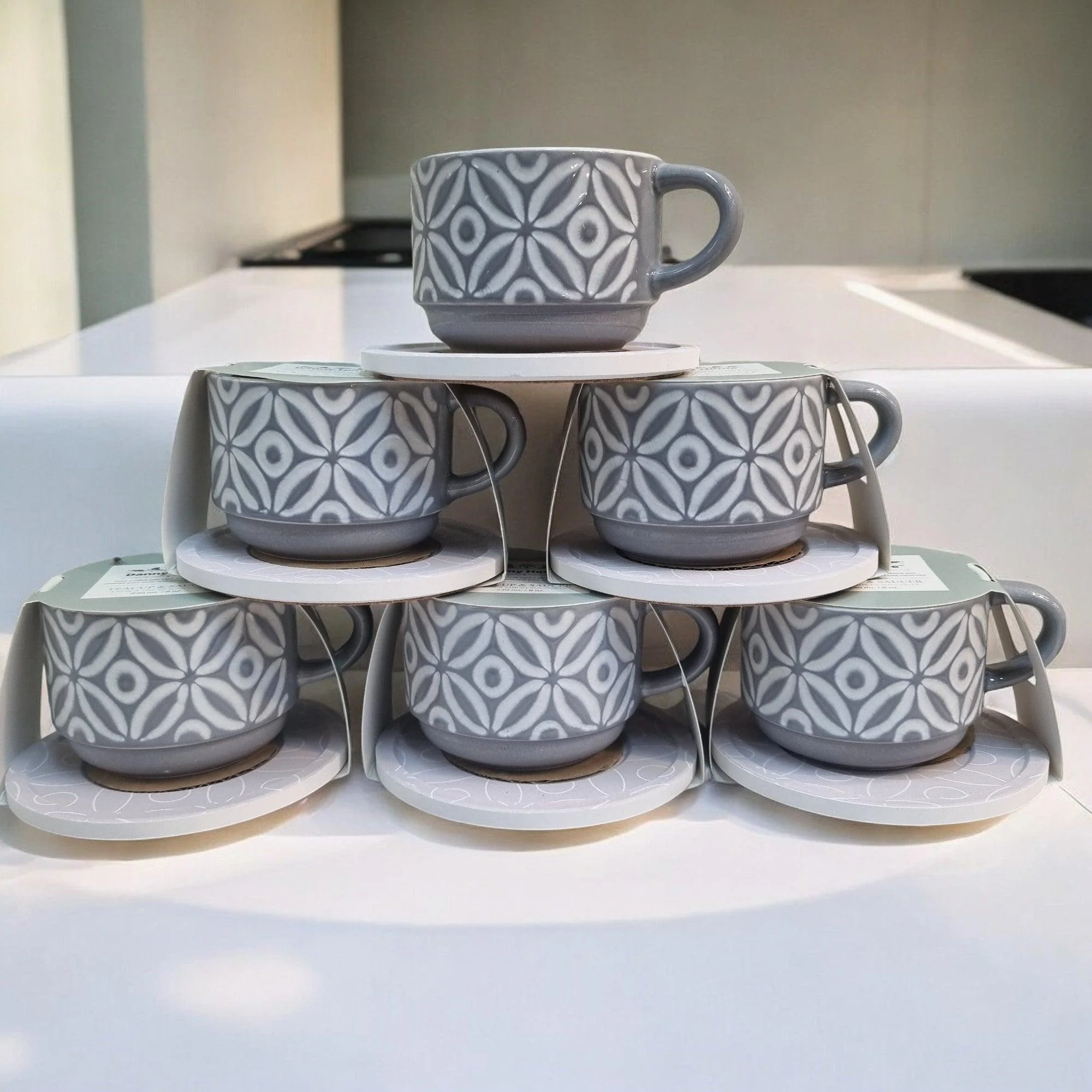 Modern Sleeve Series - Ceramic Mugs with Coasters - Image 3