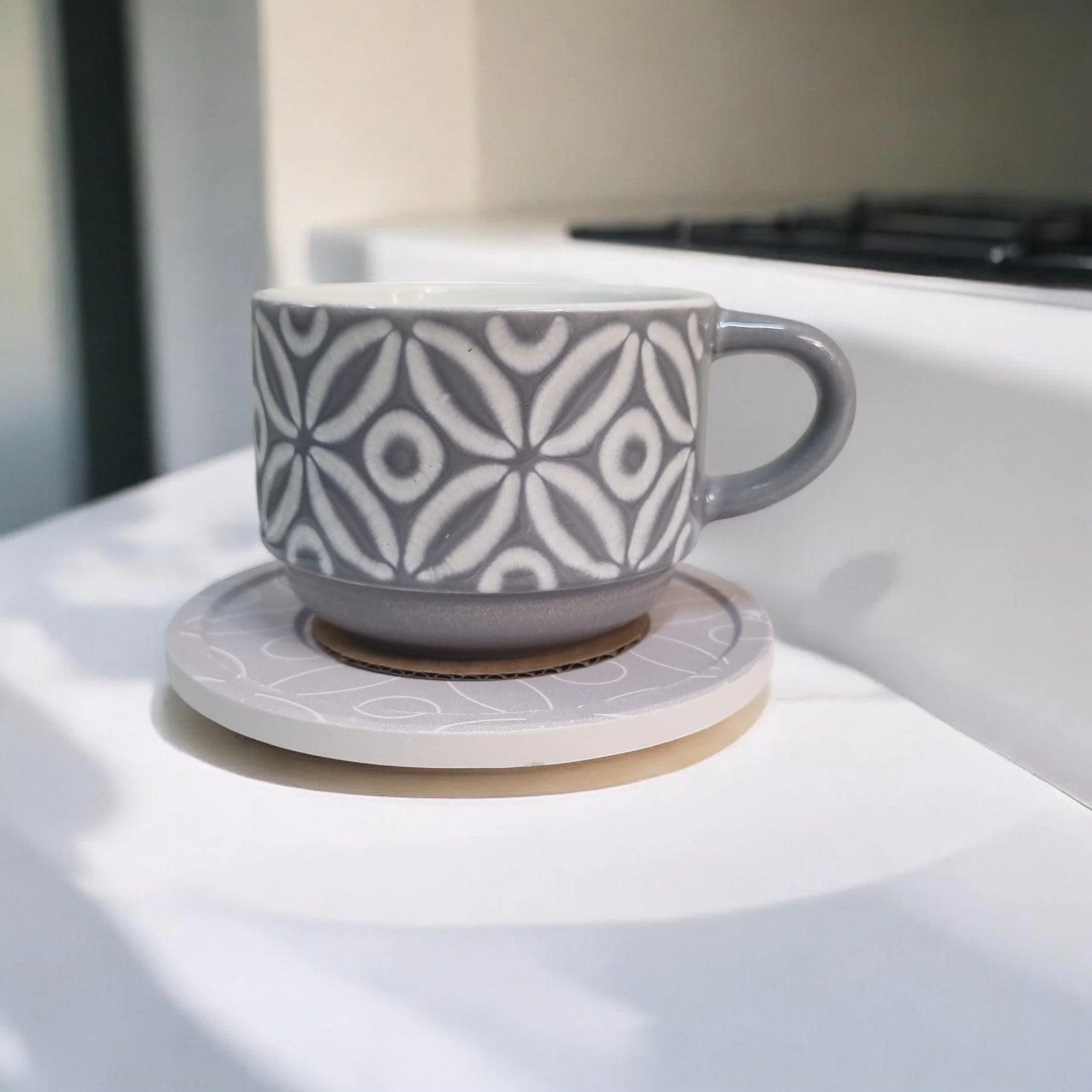 Modern Sleeve Series - Ceramic Mugs with Coasters - Image 4