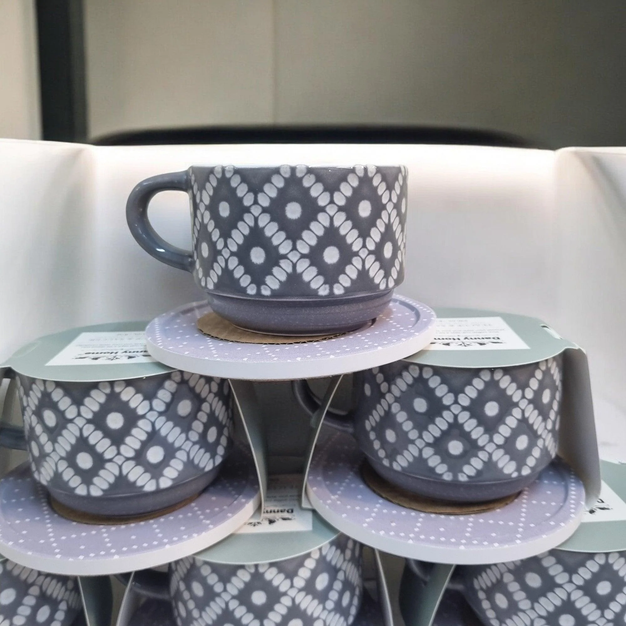 Modern Sleeve Series - Ceramic Mugs with Coasters - Image 7
