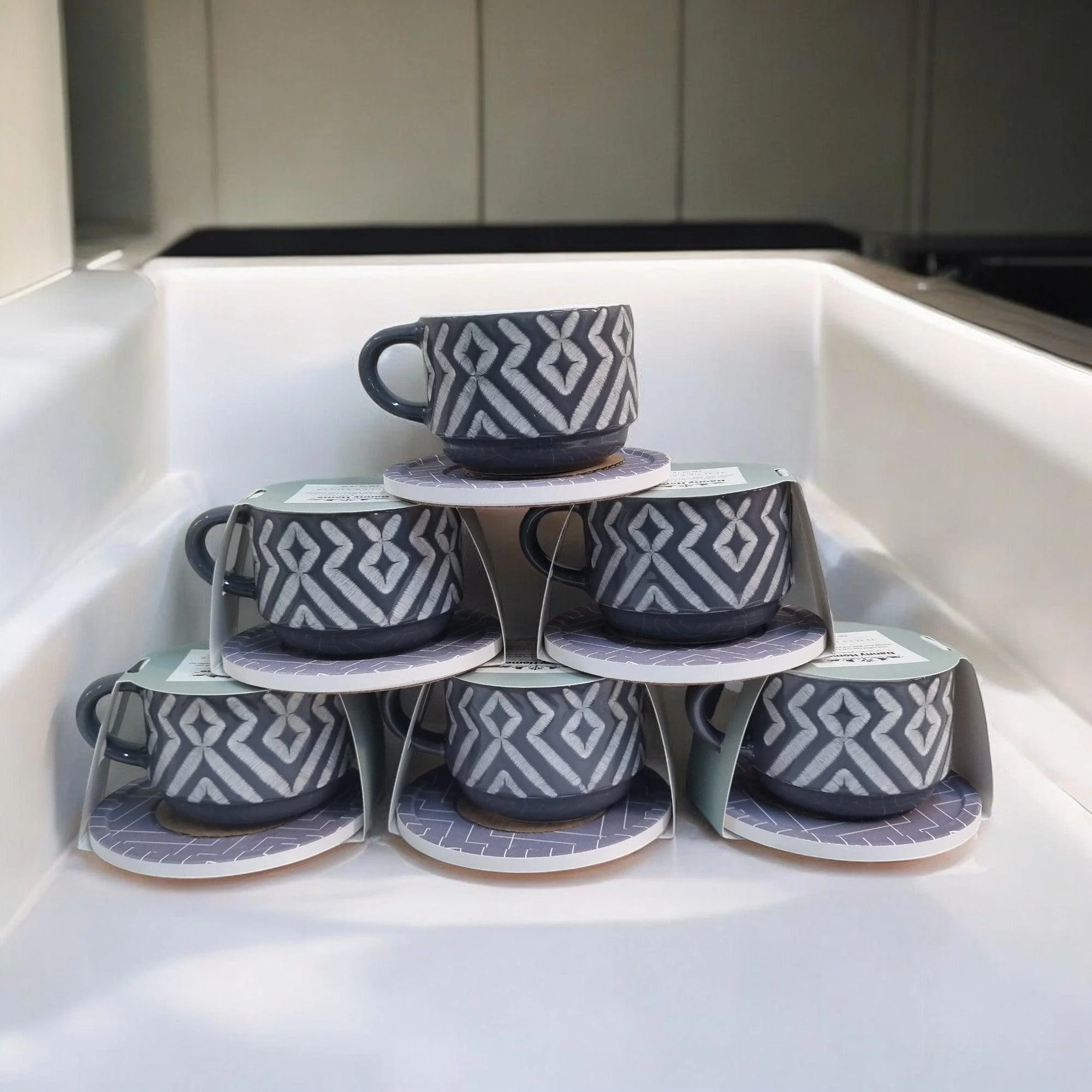 Modern Sleeve Series - Ceramic Mugs with Coasters - Image 9