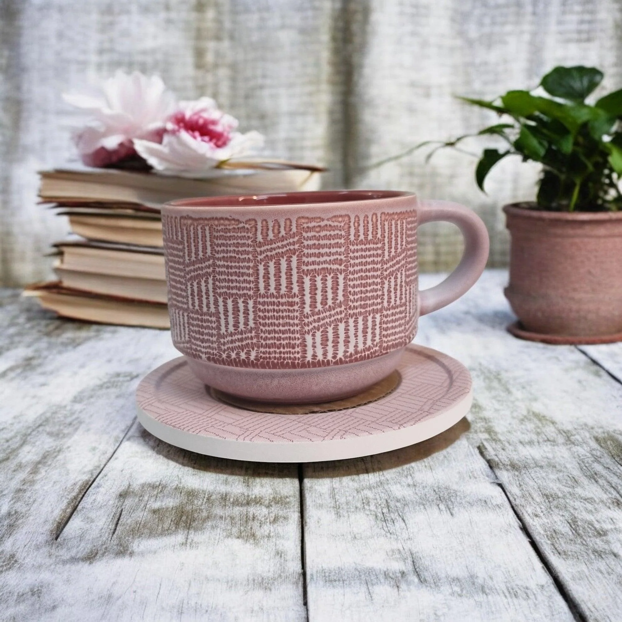 Pastel Series - Ceramic Mugs with Coasters - Image 8