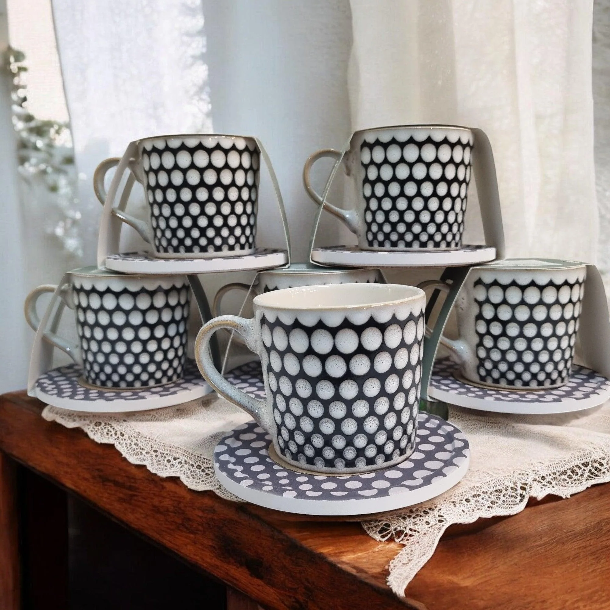 Umber Series - Ceramic Mugs with Coasters - Image 2
