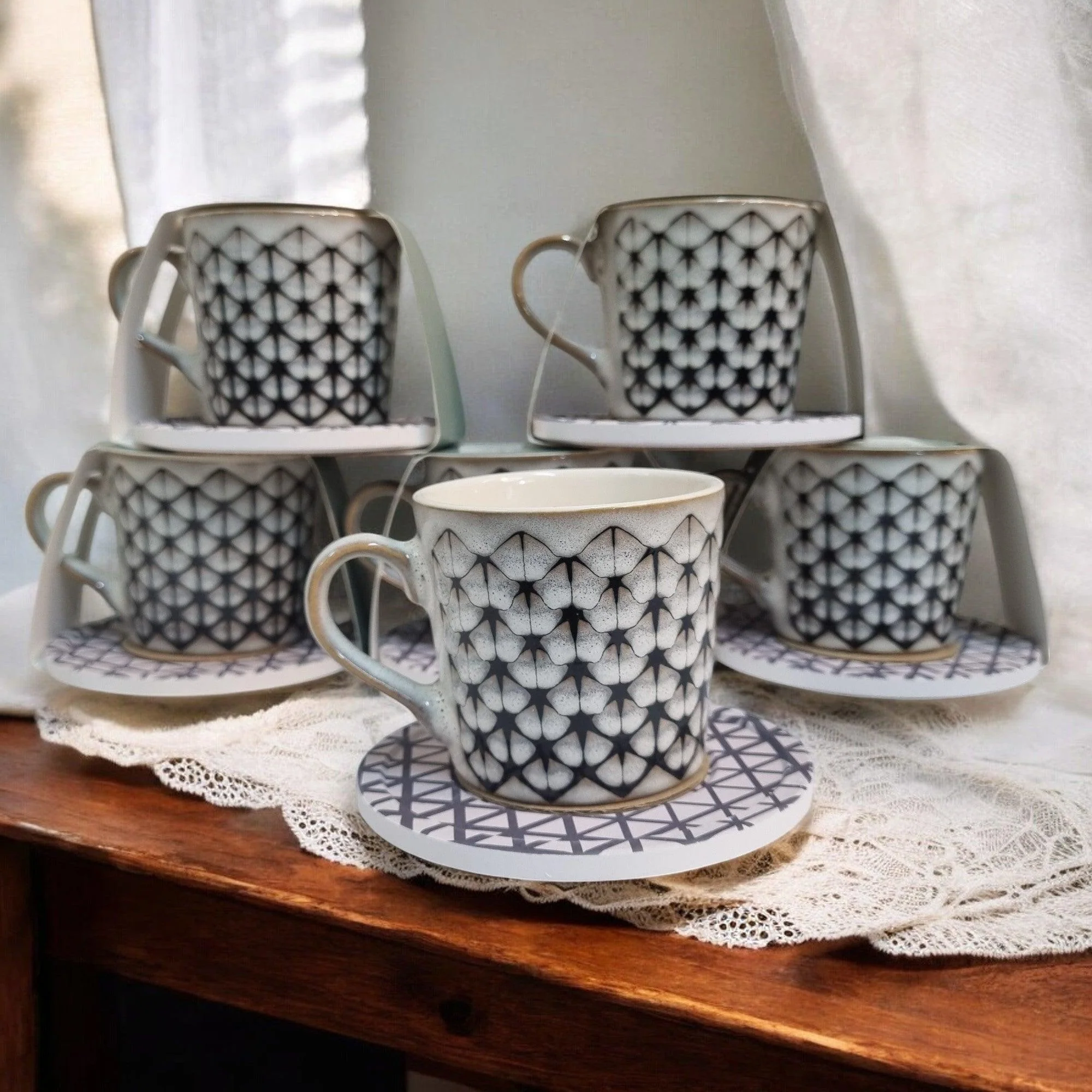 Umber Series - Ceramic Mugs with Coasters - Image 5
