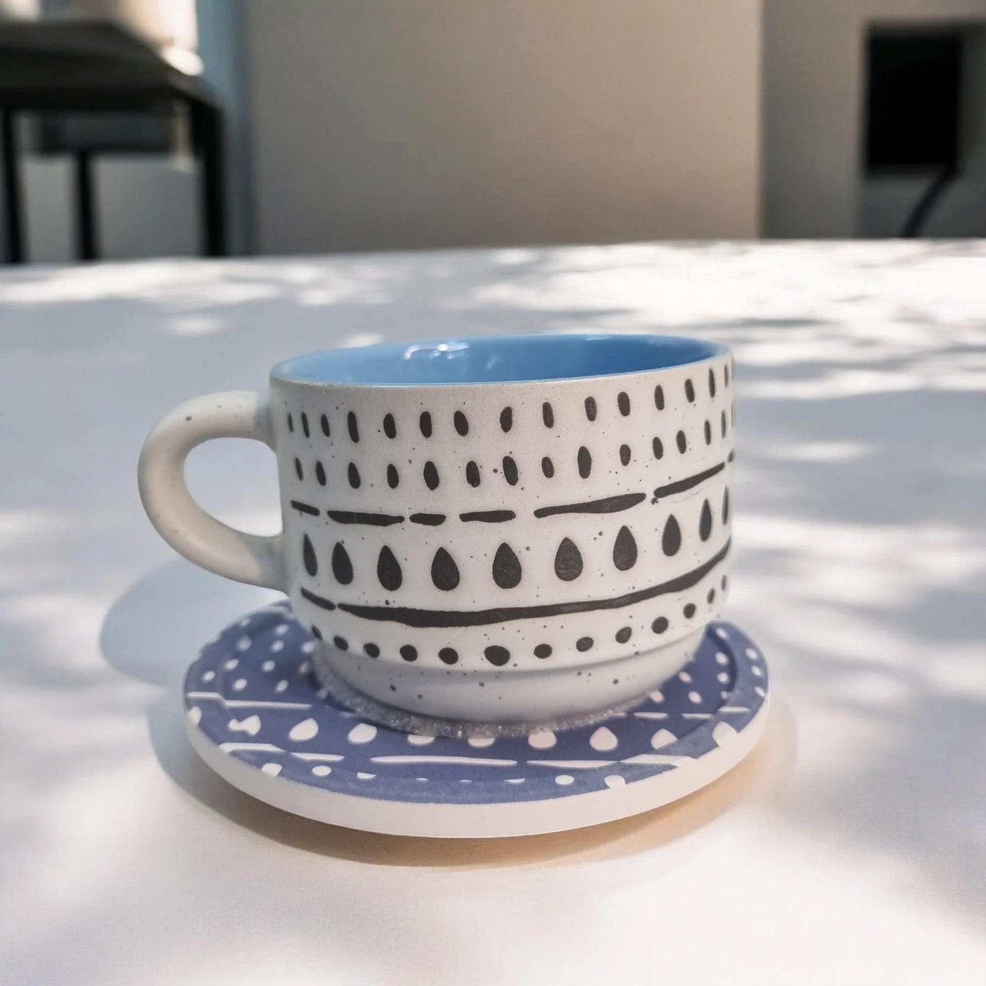 Playful Patterns - Ceramic Mugs with Coasters - Image 8