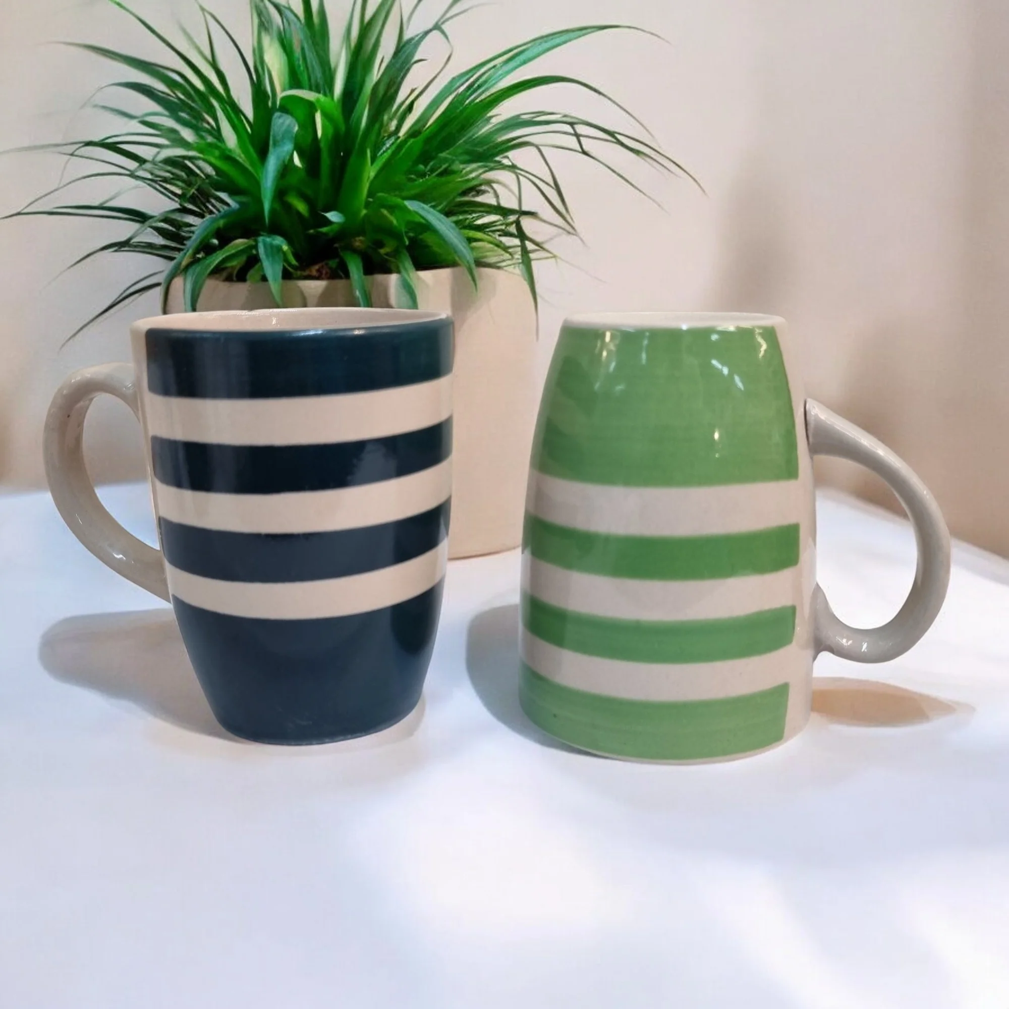 Striped Ceramic Mugs (280ml) - Image 2