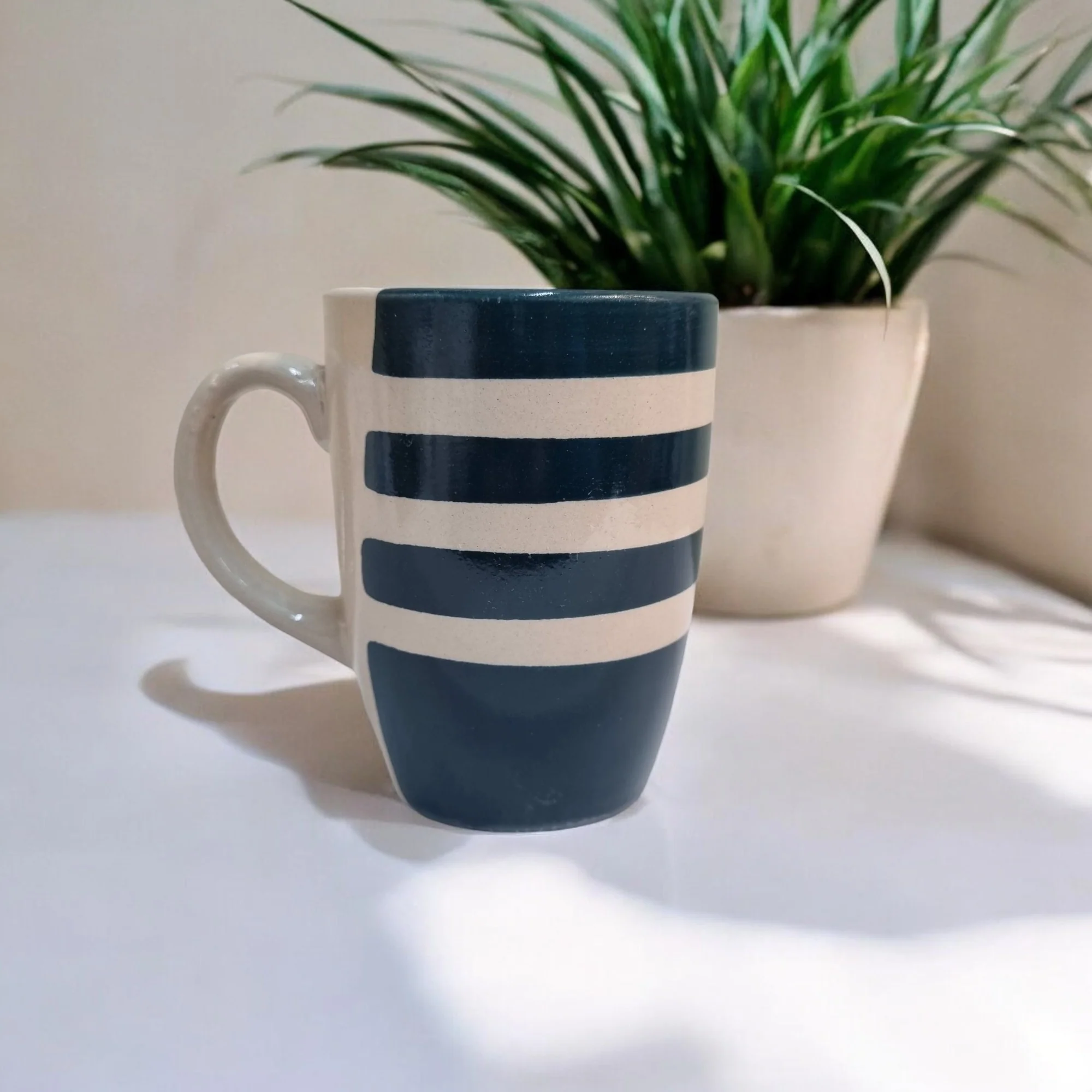 Striped Ceramic Mugs (280ml) - Image 3