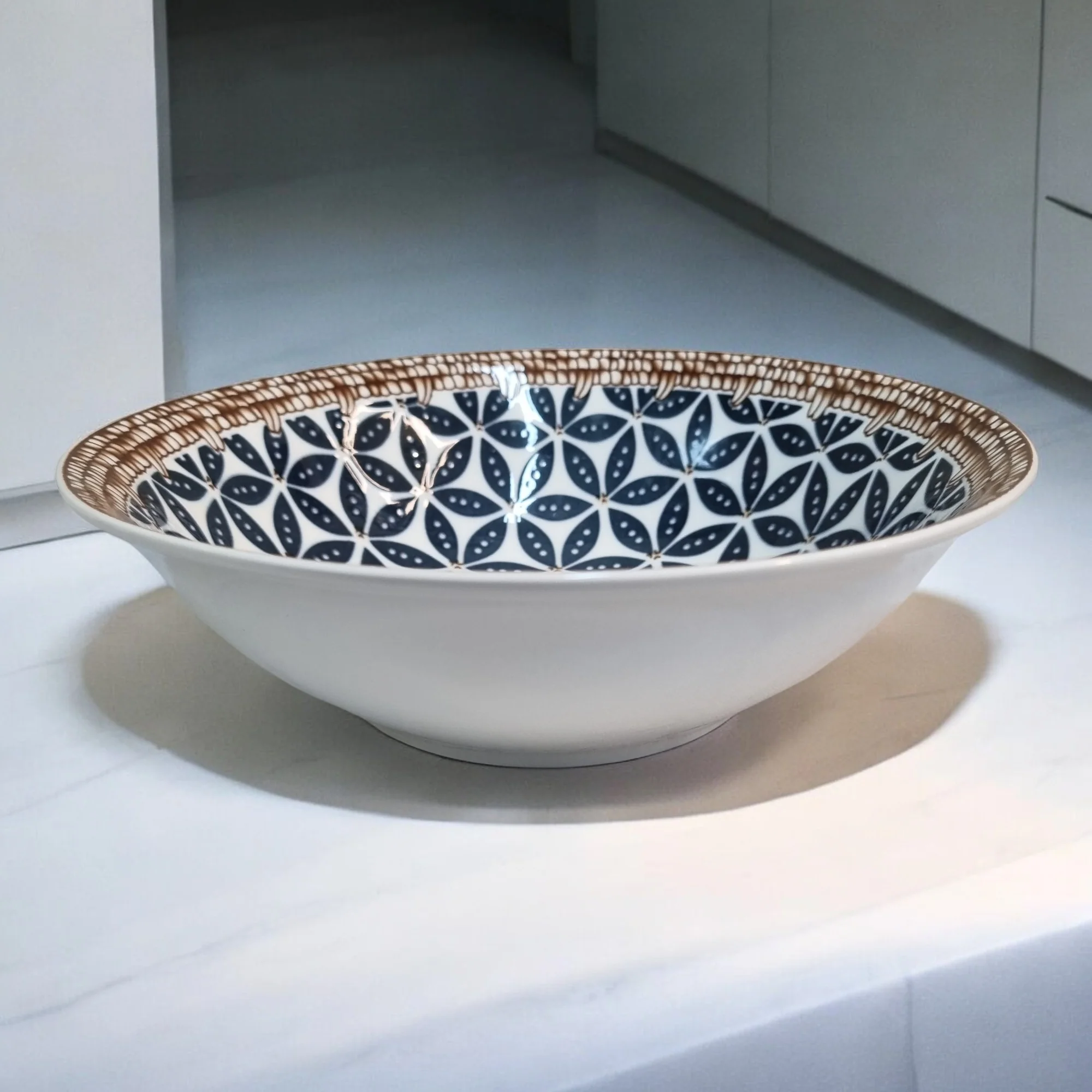 Starburst Ceramic Soup Dish (8 inch) - Image 2