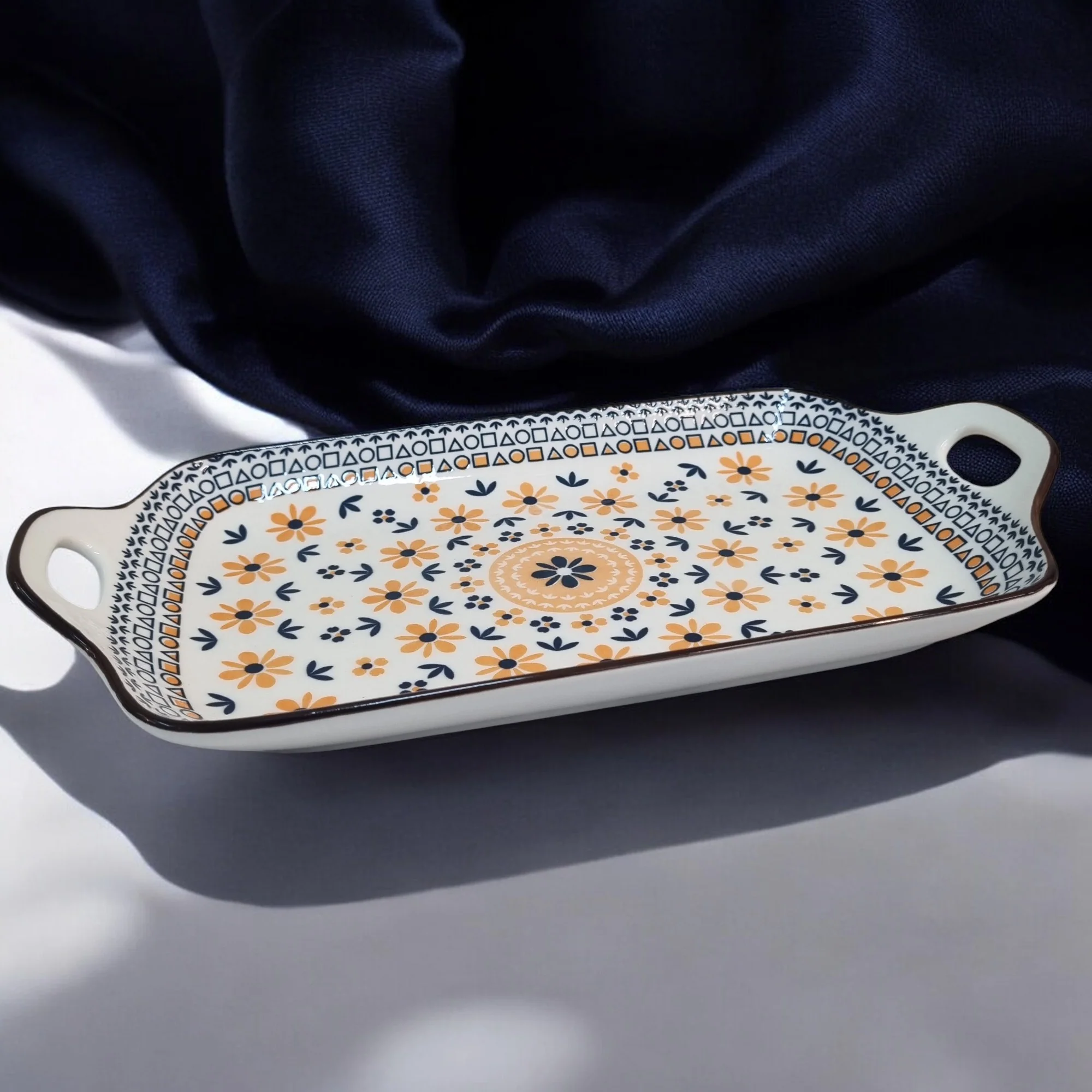Intricate Floral Platter (12 inch) - Image 2