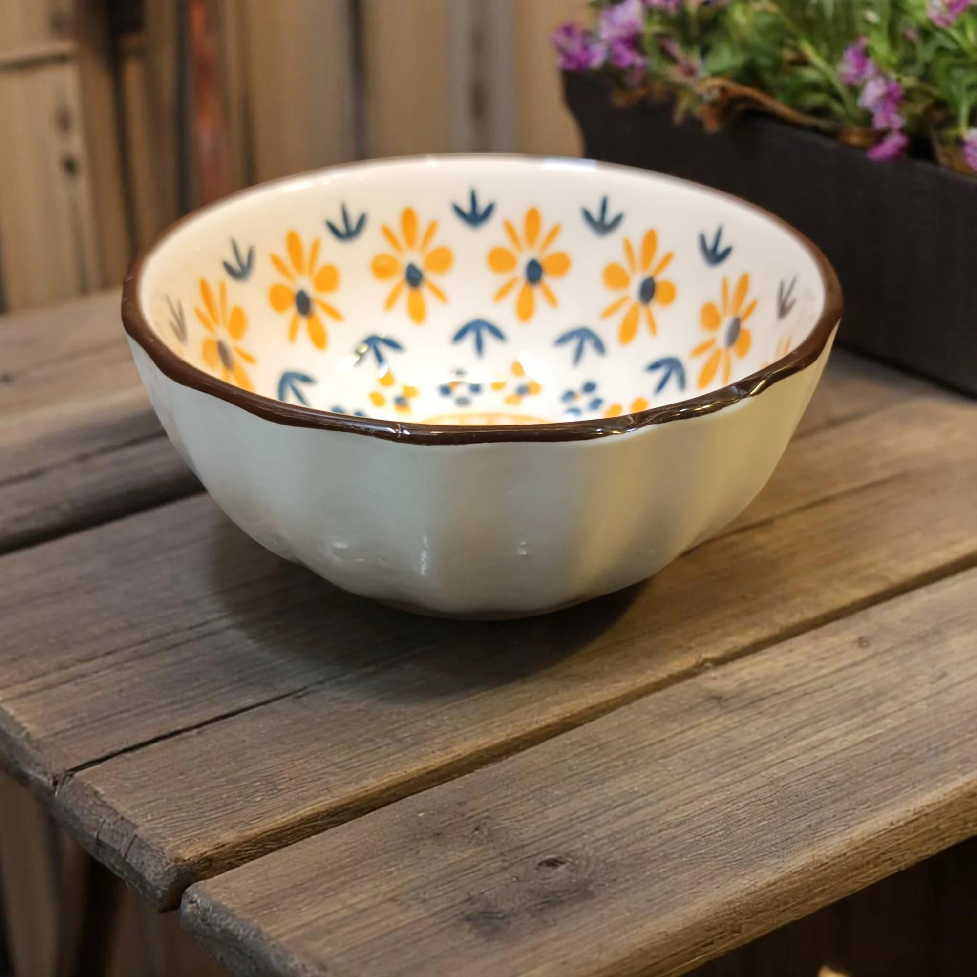 Intricate Floral Dip Bowl (4 inches) - Image 3