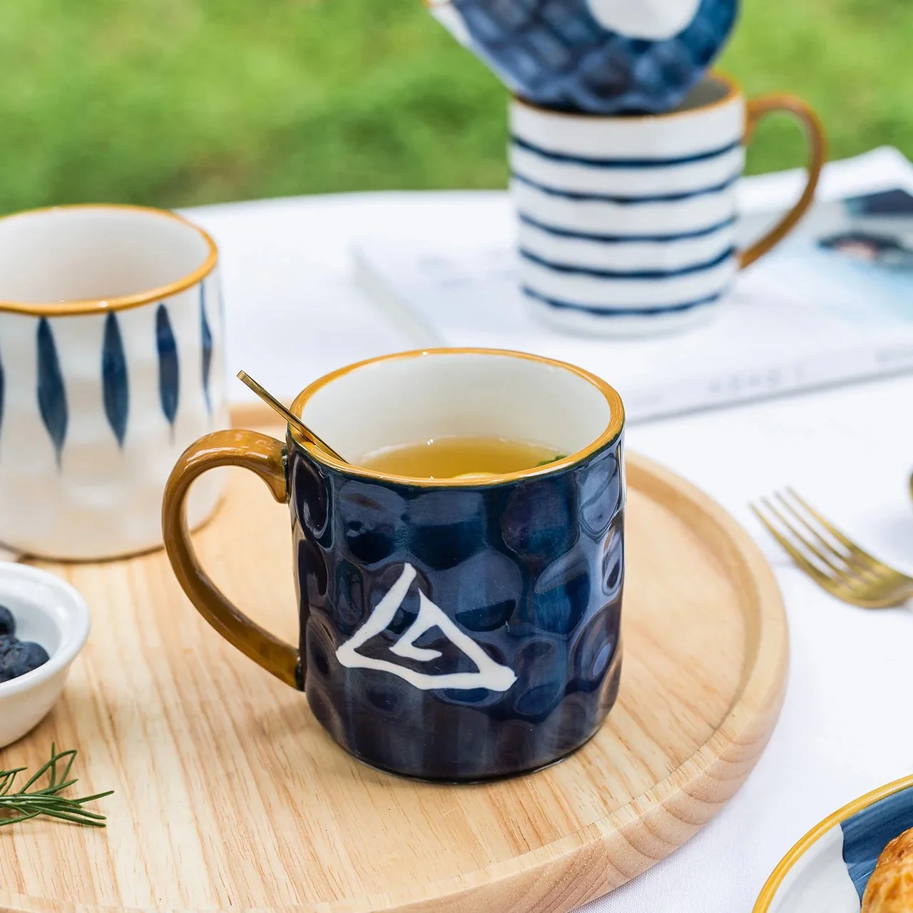 Artistic Blue Mug Series - Image 2