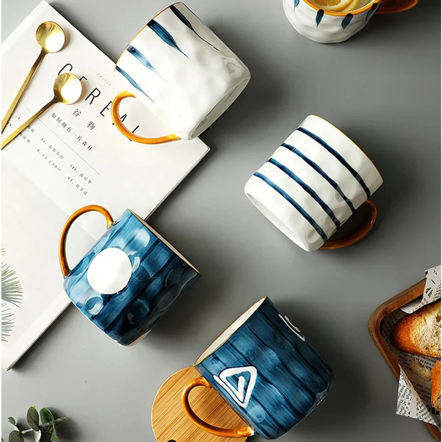 Artistic Blue Mug Series - Image 3