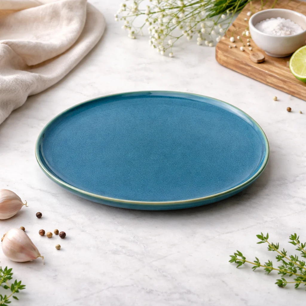 Ocean Blue Glazed Plates Series - Image 2