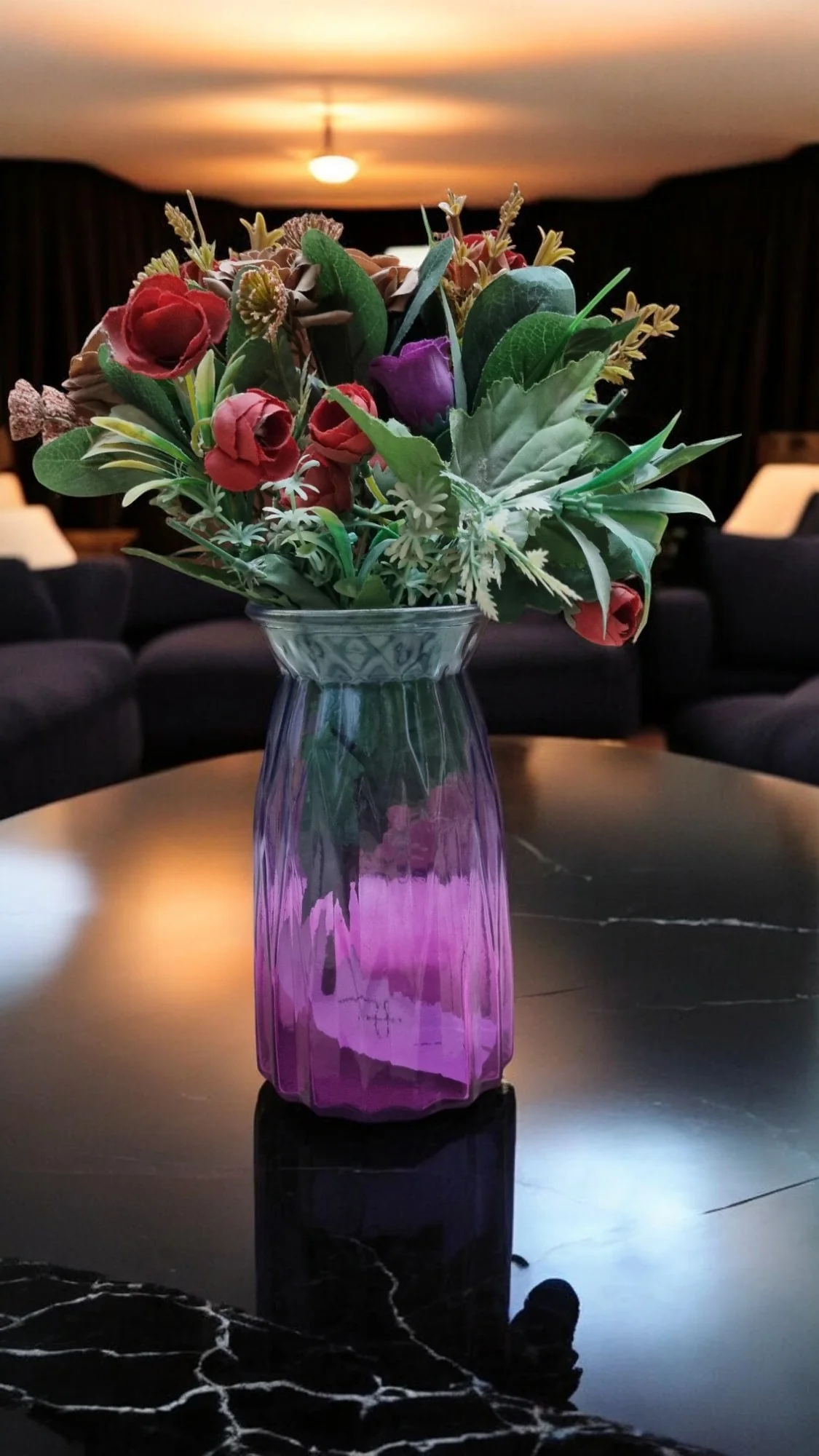 Vibrant Gradient Glass Vase - Image 4