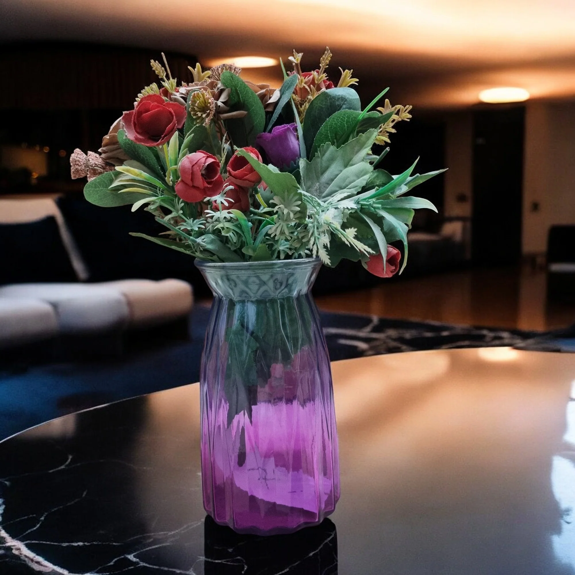 Vibrant Gradient Glass Vase - Image 5