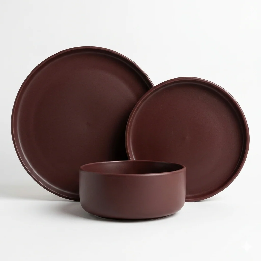 Dusty Rose Ceramic Dinnerware Series - Image 2