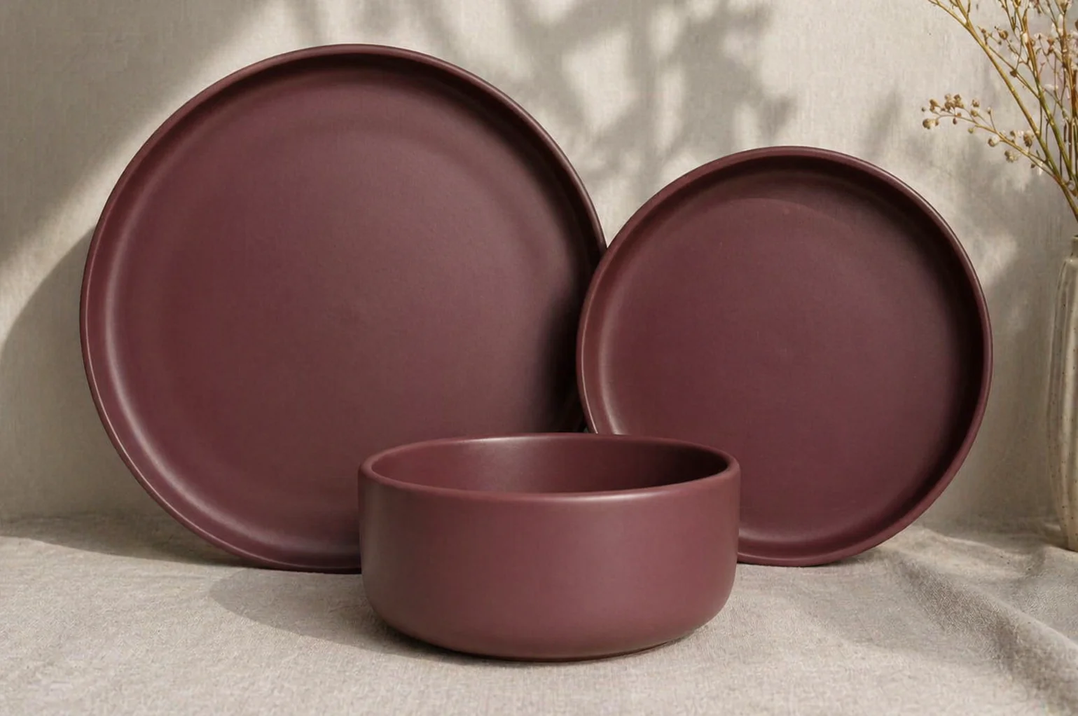 Dusty Rose Ceramic Dinnerware Series - Image 3