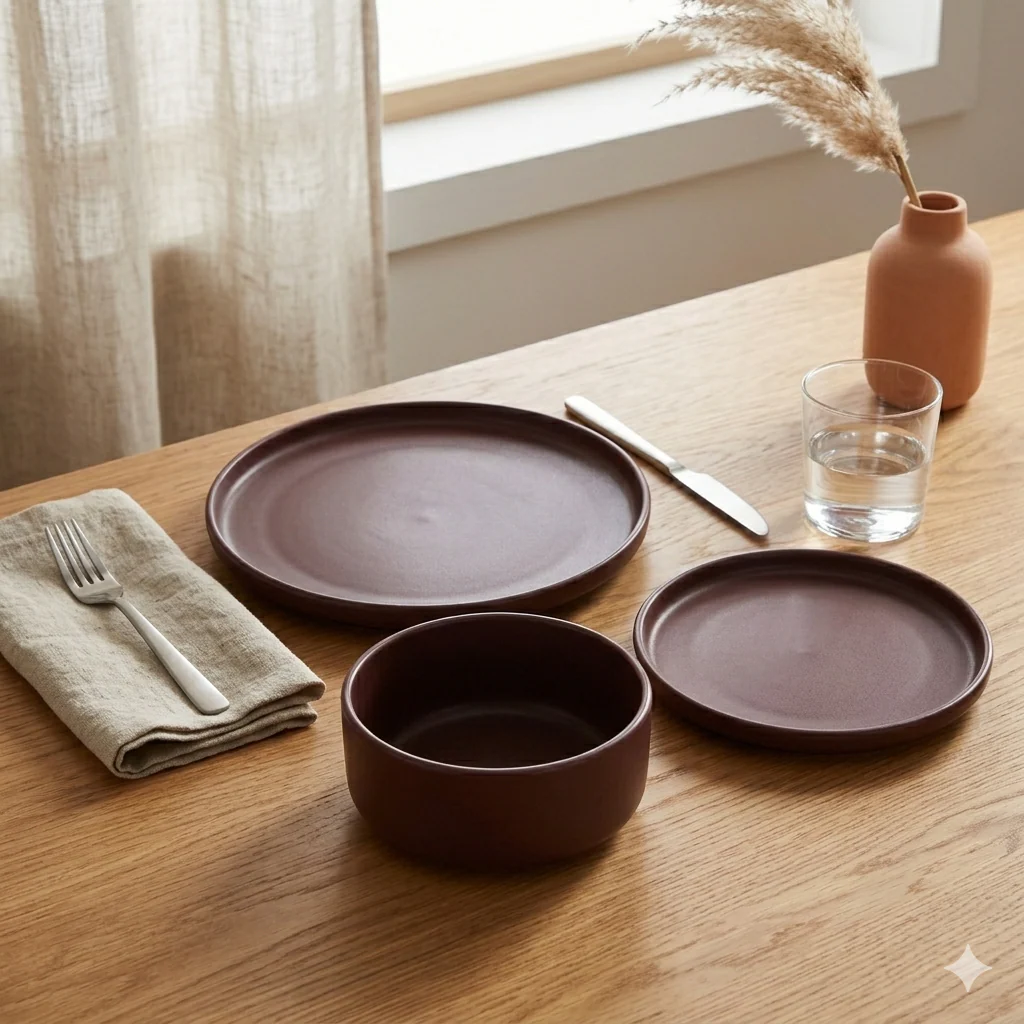 Dusty Rose Ceramic Dinnerware Series - Image 5