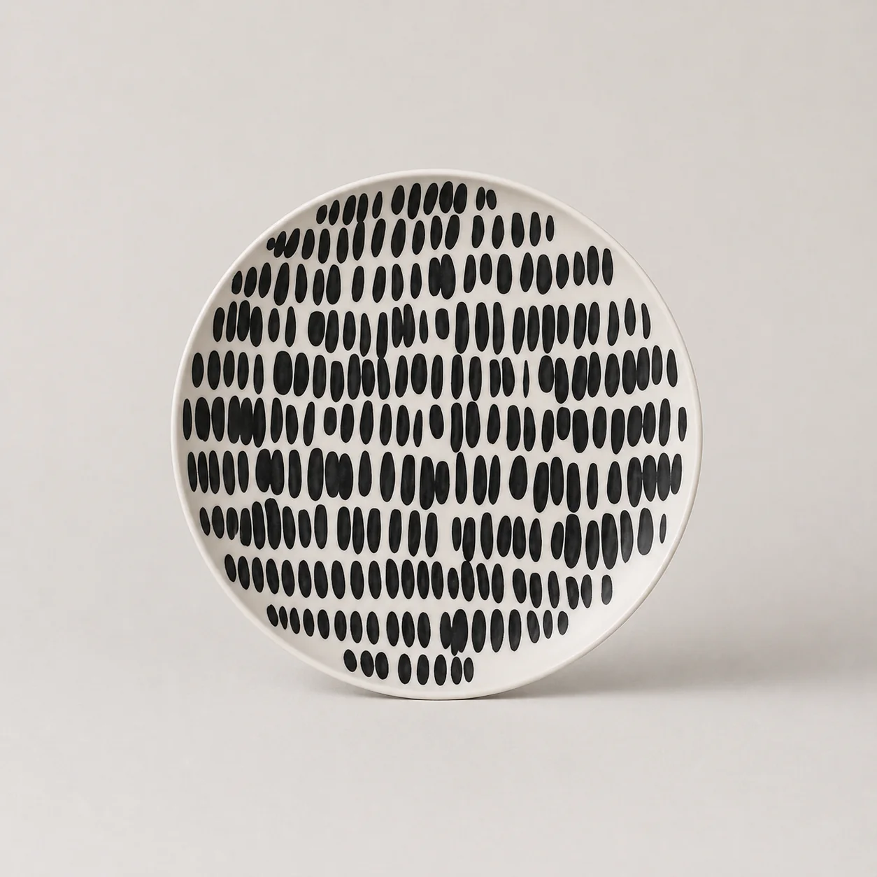 Modern Black & White Ceramic Dinnerware Series - Image 6