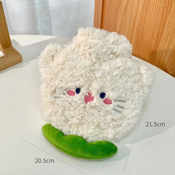 Plush Animal-Themed Kids Hot Water Bag (350ml) - Image 7