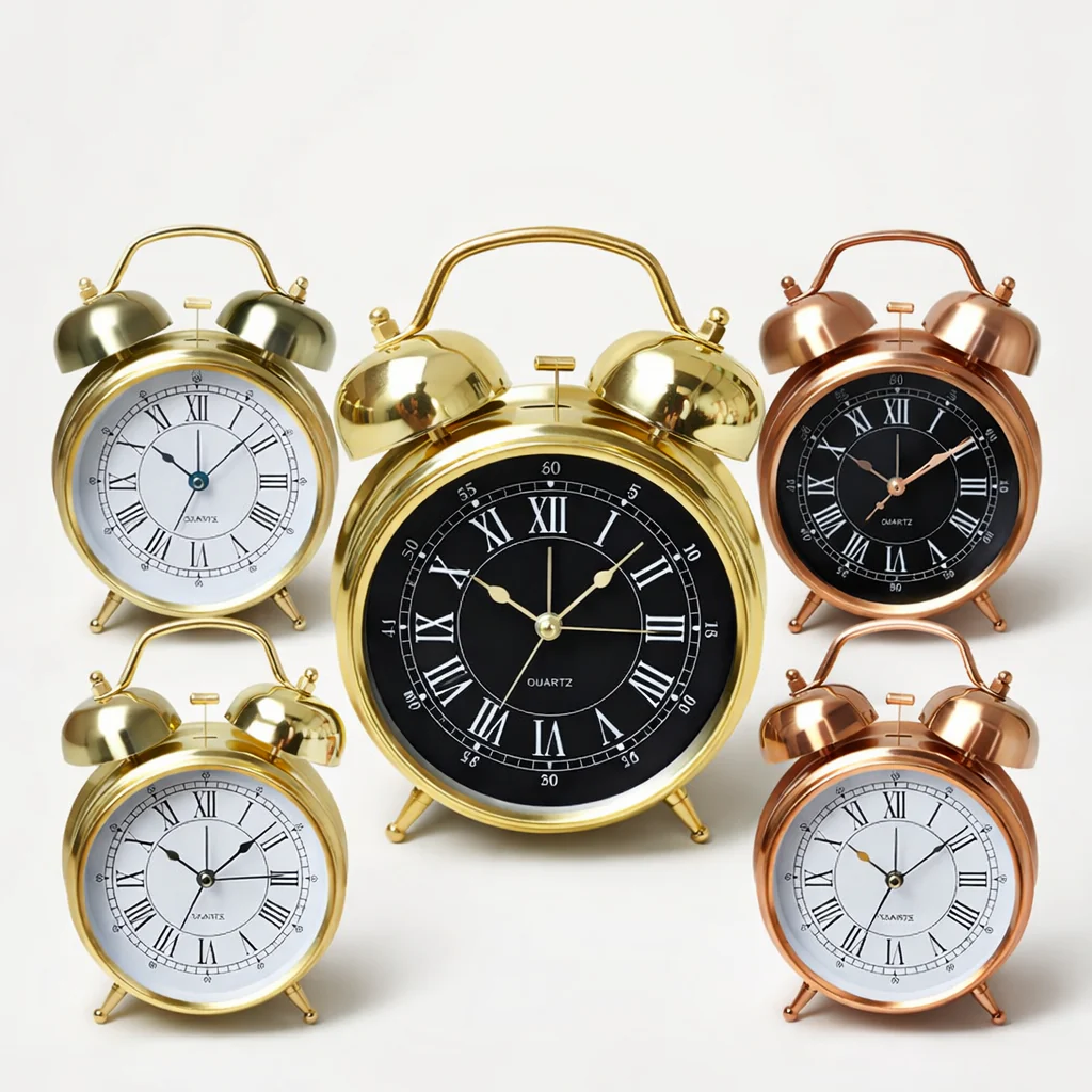 Vintage Twin Bell Alarm Clock - Image 4
