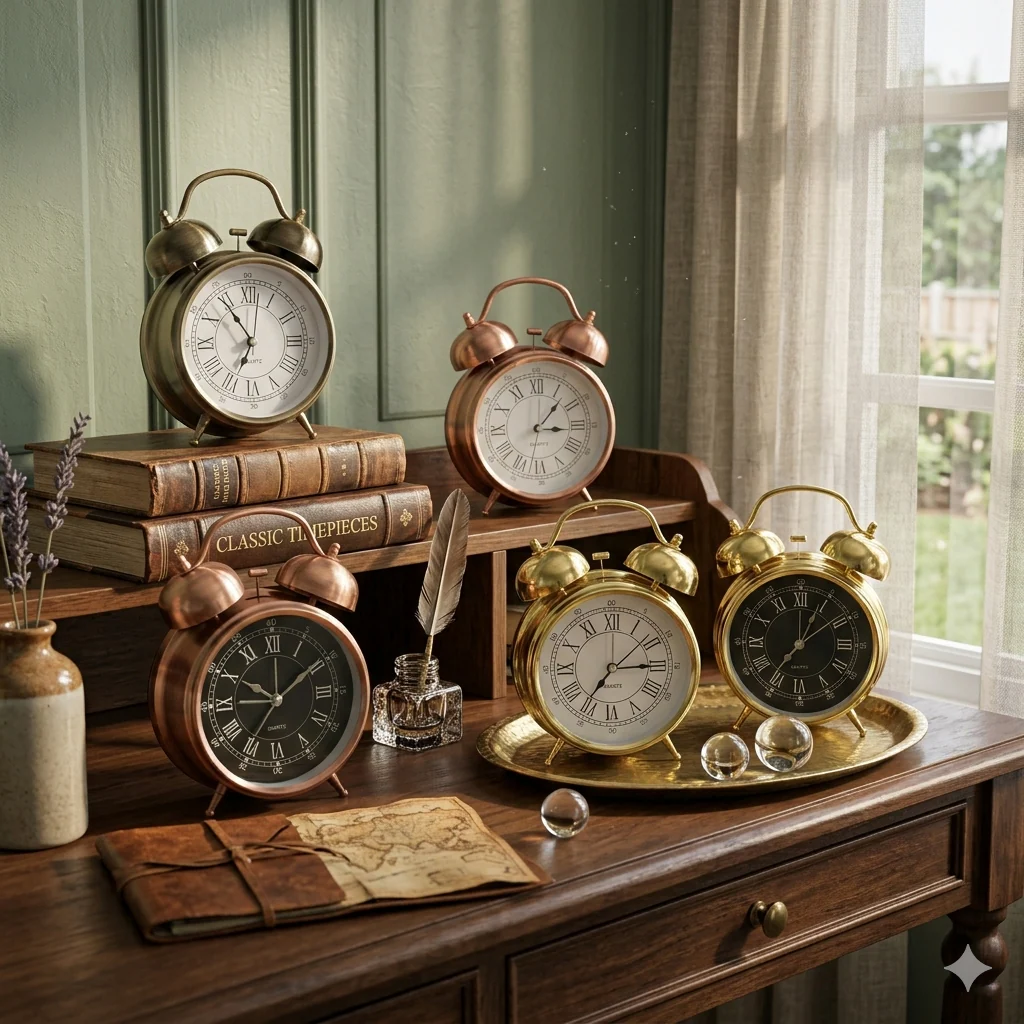 Vintage Twin Bell Alarm Clock - Image 7