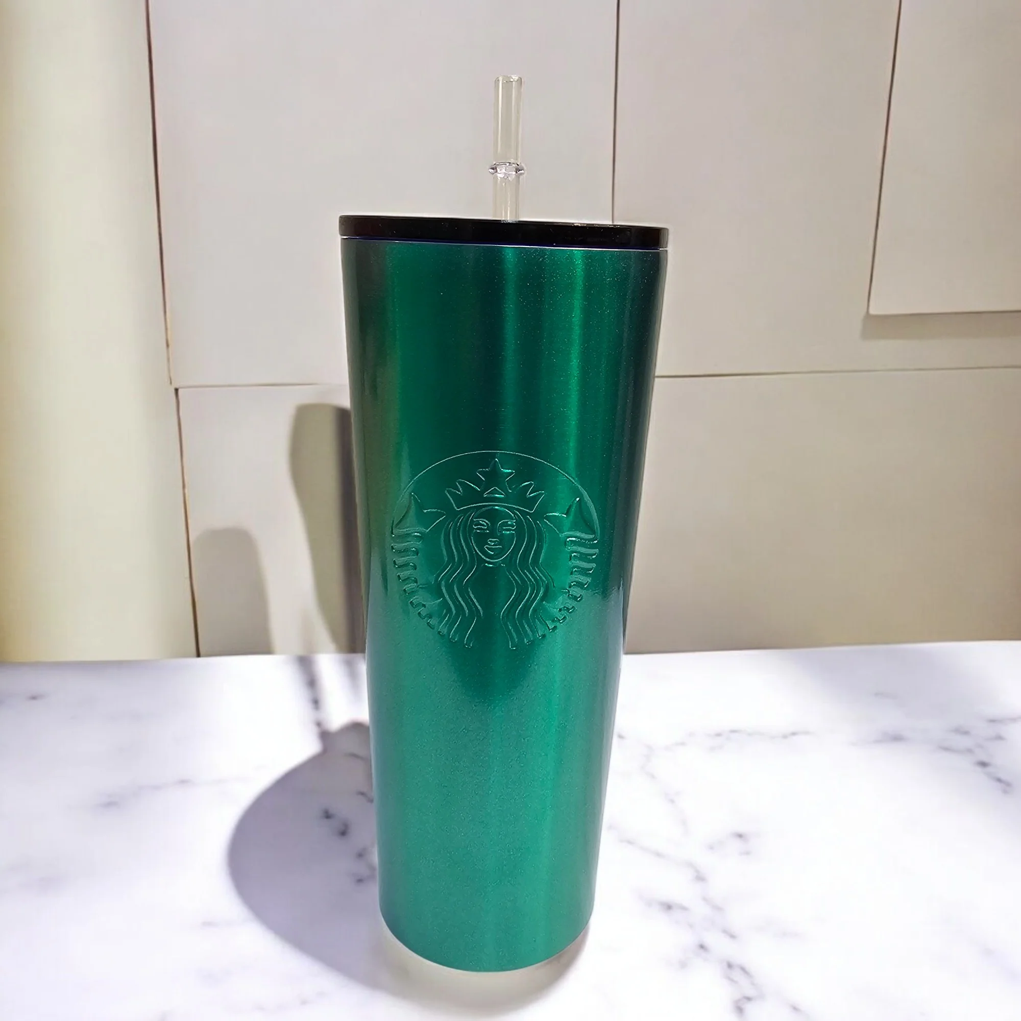 Green Elegance Stainless Steel Tumbler - Image 2