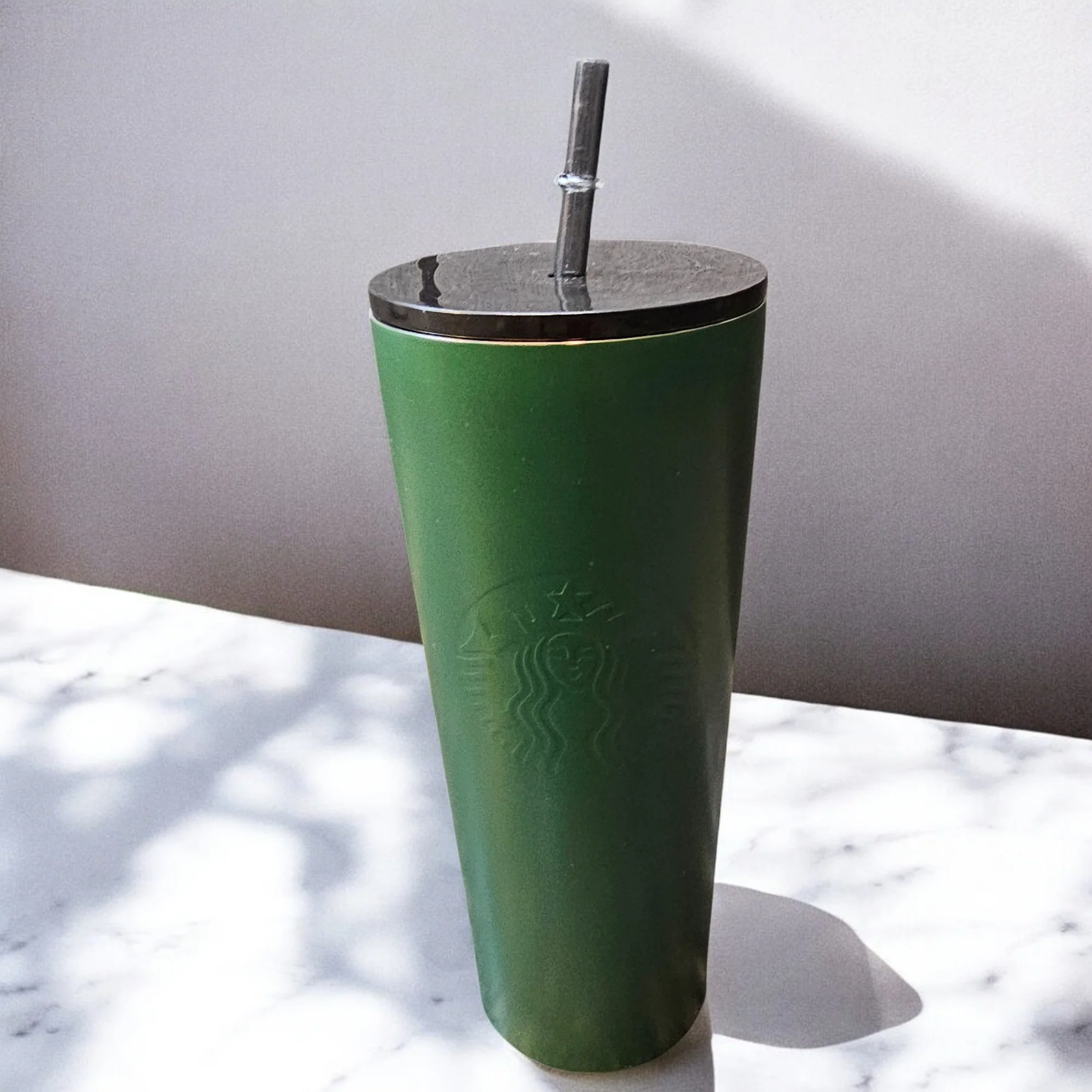Matte Green Stainless Steel Tumbler - Image 3