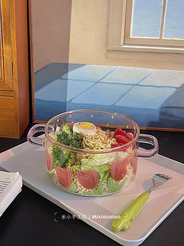 Tulip Glass Cooking Pot with Wooden Lid (3.5L) - Image 7