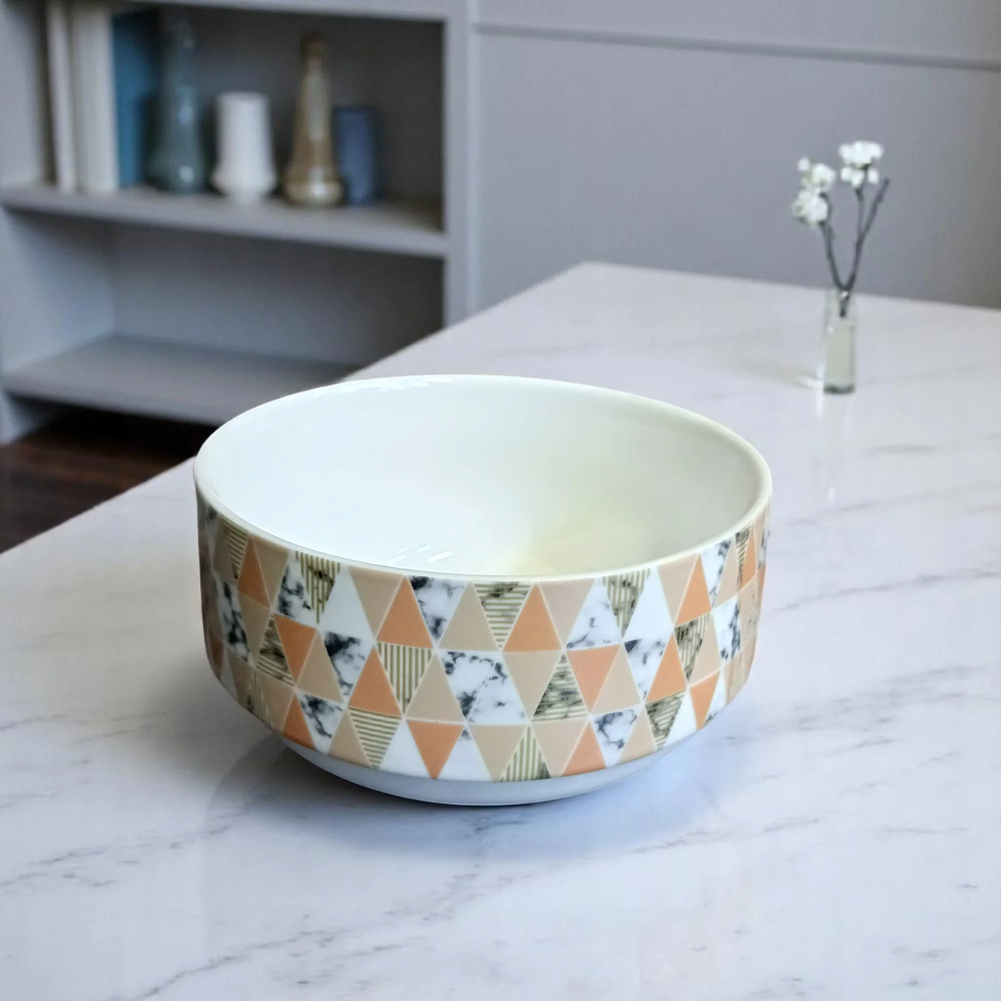 Dusky Geometry Bowl (7 inches) - Image 11