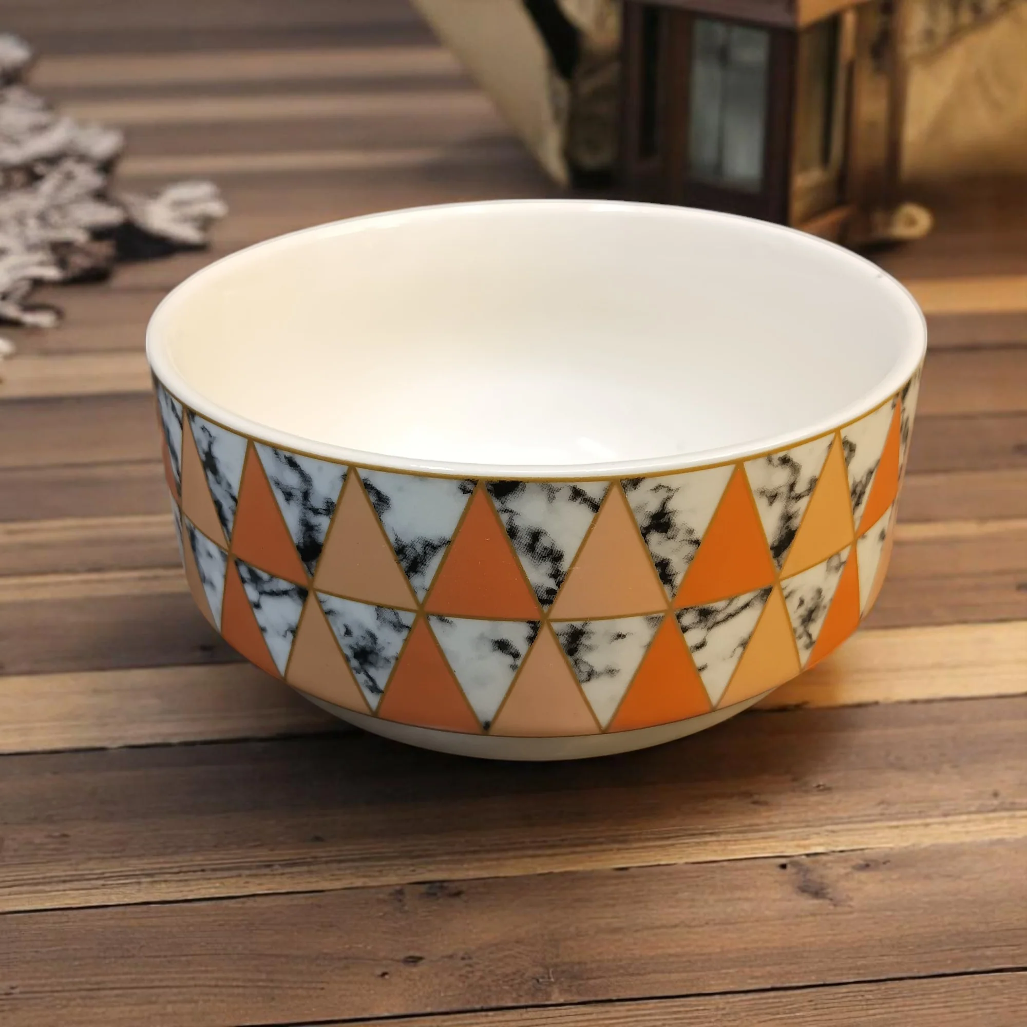 Dusky Geometry Bowl (7 inches) - Image 4