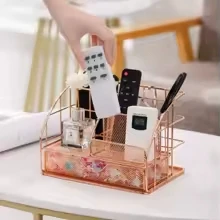Rose Gold Metal Organizer - Image 3