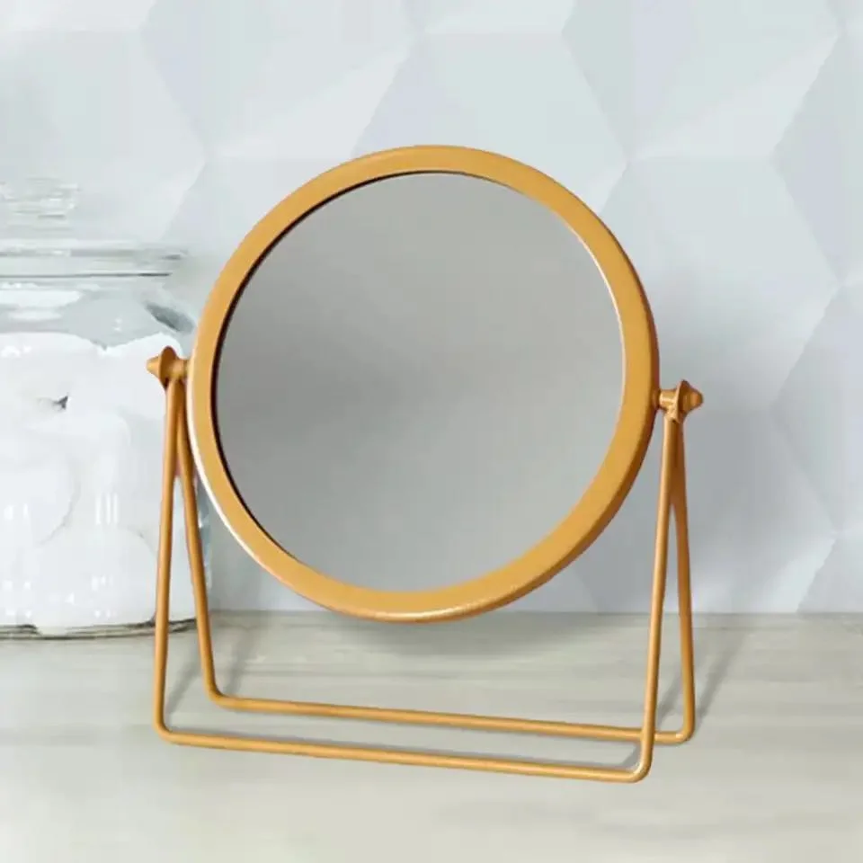 Gold Round Vanity Mirror - Image 3