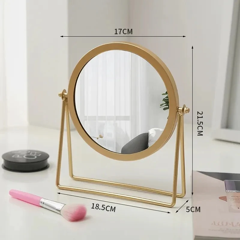 Gold Round Vanity Mirror - Image 6