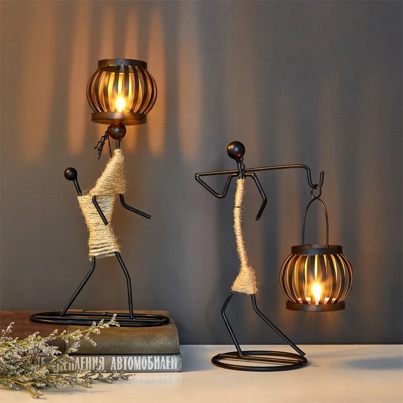Tribal Wire - Metal Art Candle Holder - Image 11