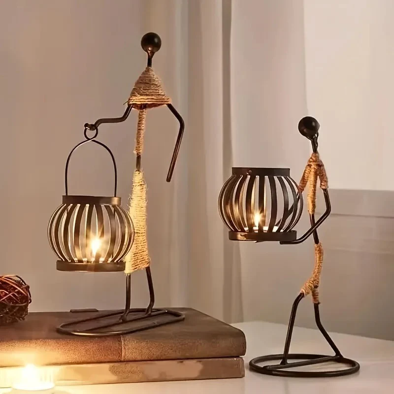 Tribal Wire - Metal Art Candle Holder - Image 12