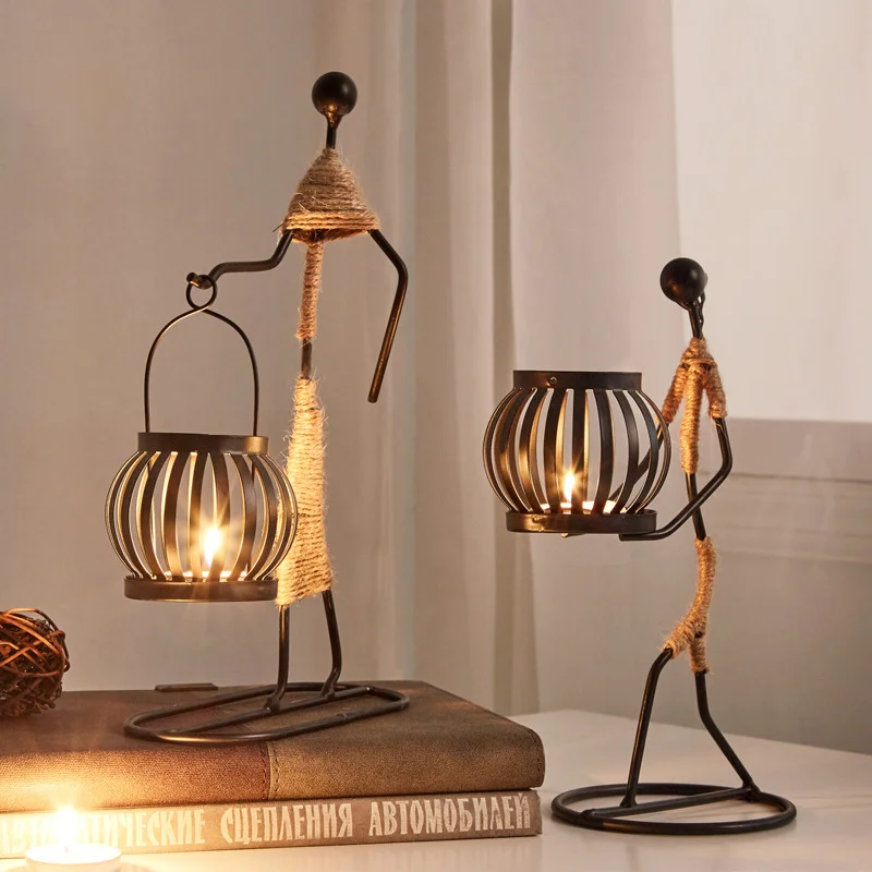Tribal Wire - Metal Art Candle Holder - Image 3