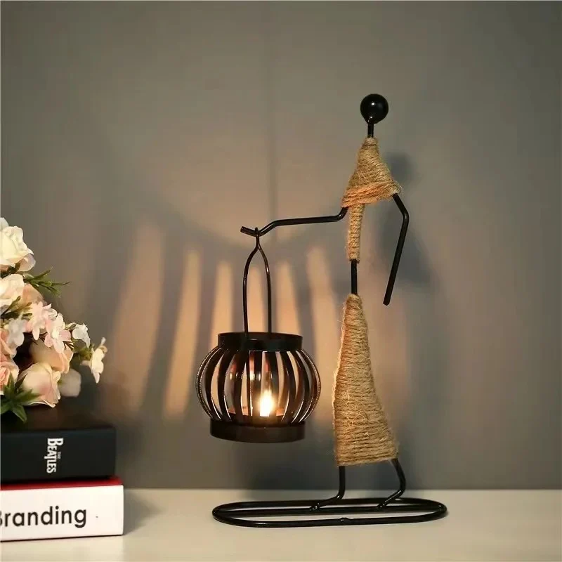 Tribal Wire - Metal Art Candle Holder - Image 4