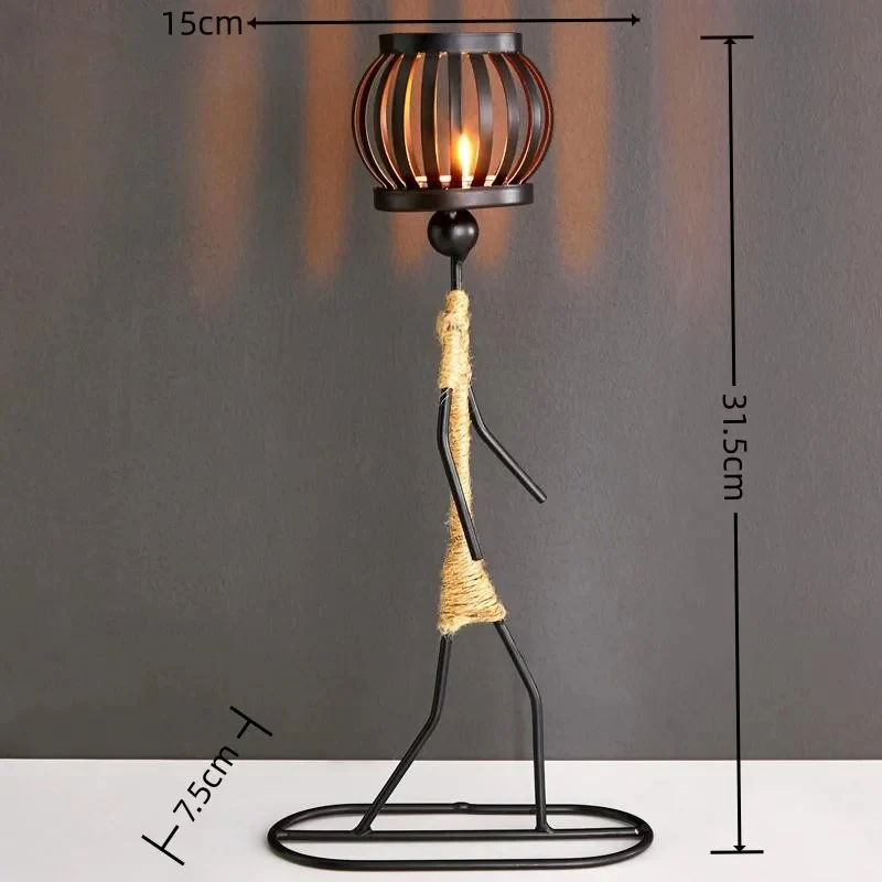 Tribal Wire - Metal Art Candle Holder - Image 5