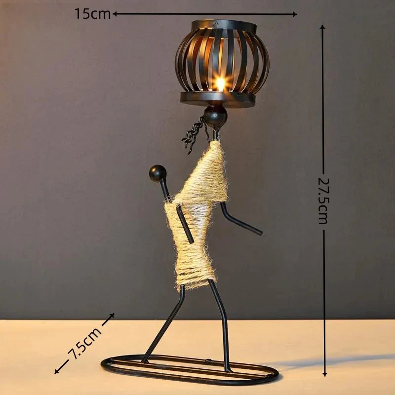 Tribal Wire - Metal Art Candle Holder - Image 7