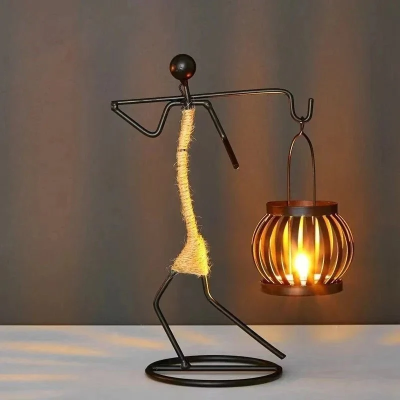 Tribal Wire - Metal Art Candle Holder - Image 8